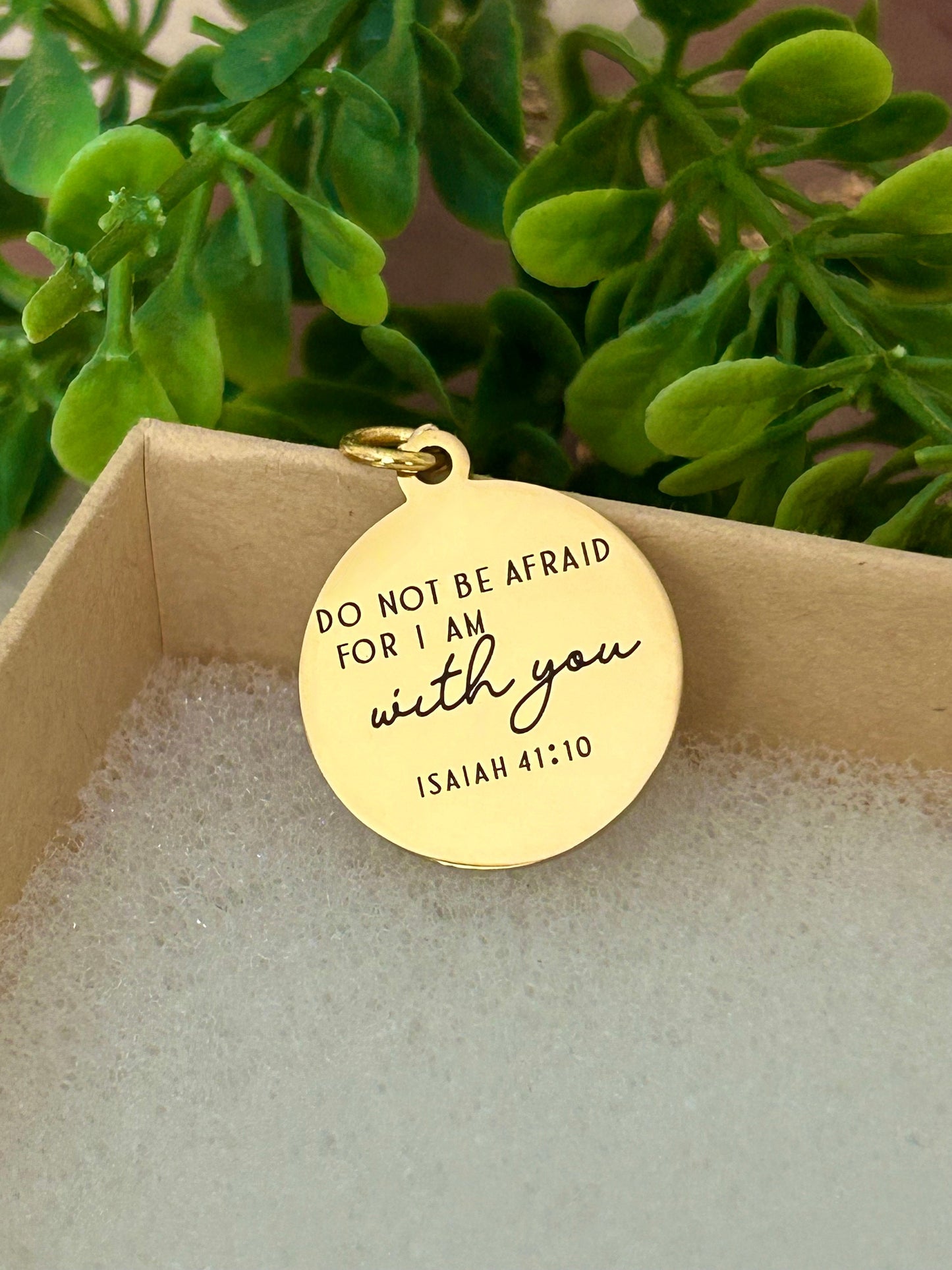Do not be afraid for I AM with you Necklace, Isaiah 41:10, Christian Gifts,Personalized Necklace,Baptism Affirmation Gifts,Bible Verse Gifts
