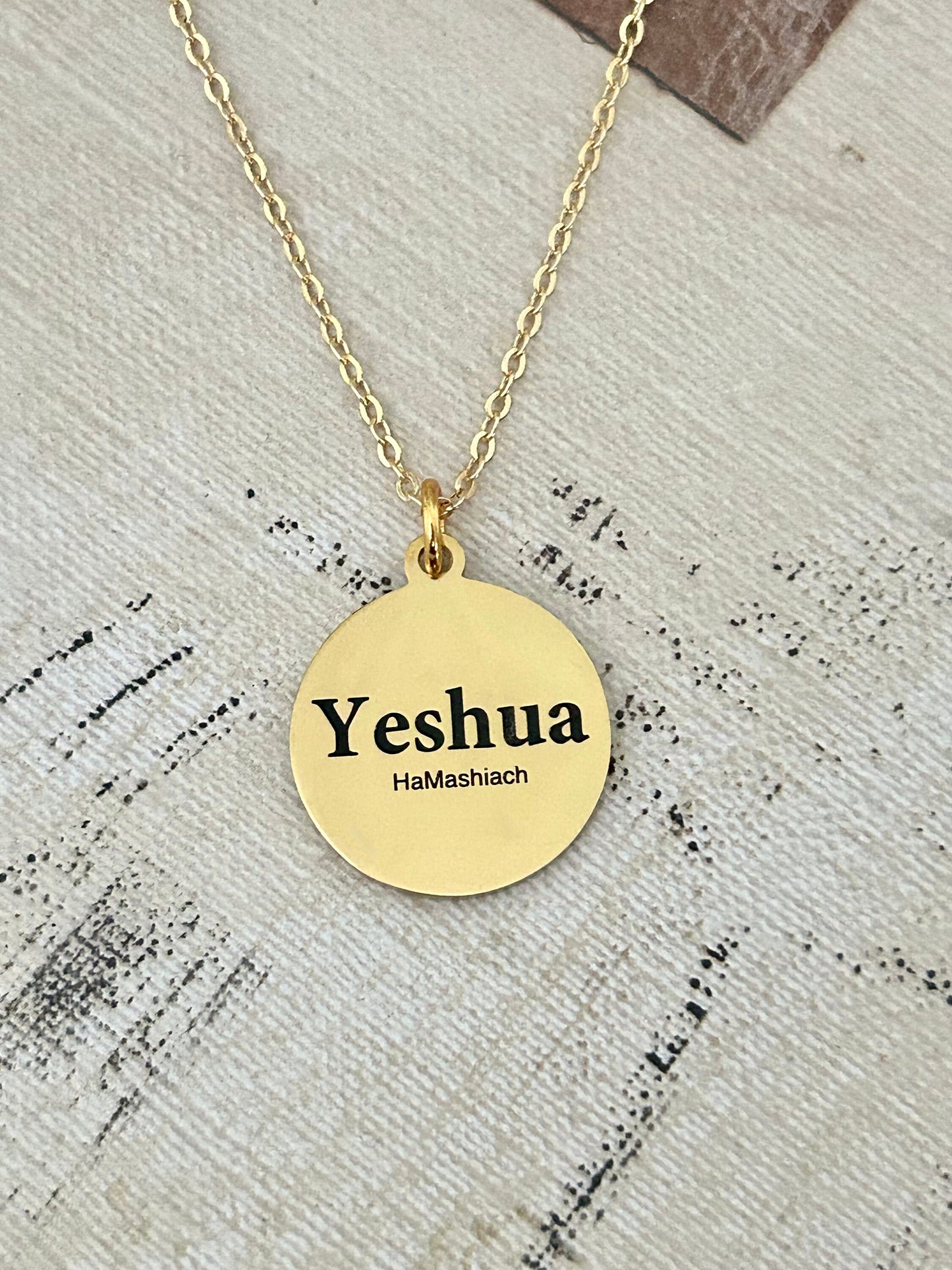 God is My Shelter and my Strength Bible Verse Necklace, Psalm 46:1, Christian Jewelry Gifts, Scripture Pendant Charms, 16K Gold Plated