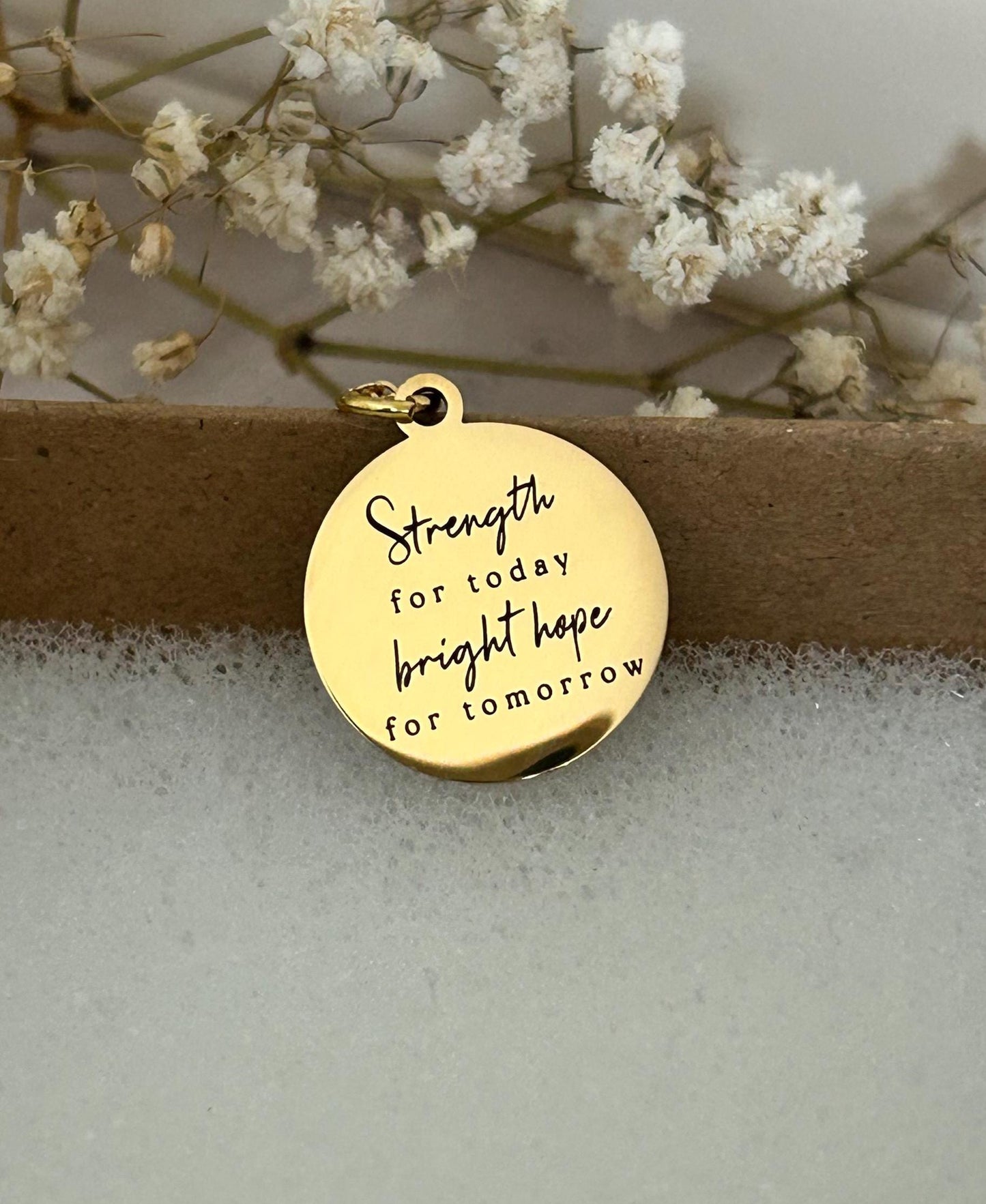 Strength for today Bright hope for Tomorrow Necklace, Inspirational Gifts, Personalized Faith Necklace, Strength Necklace, Christian Gifts