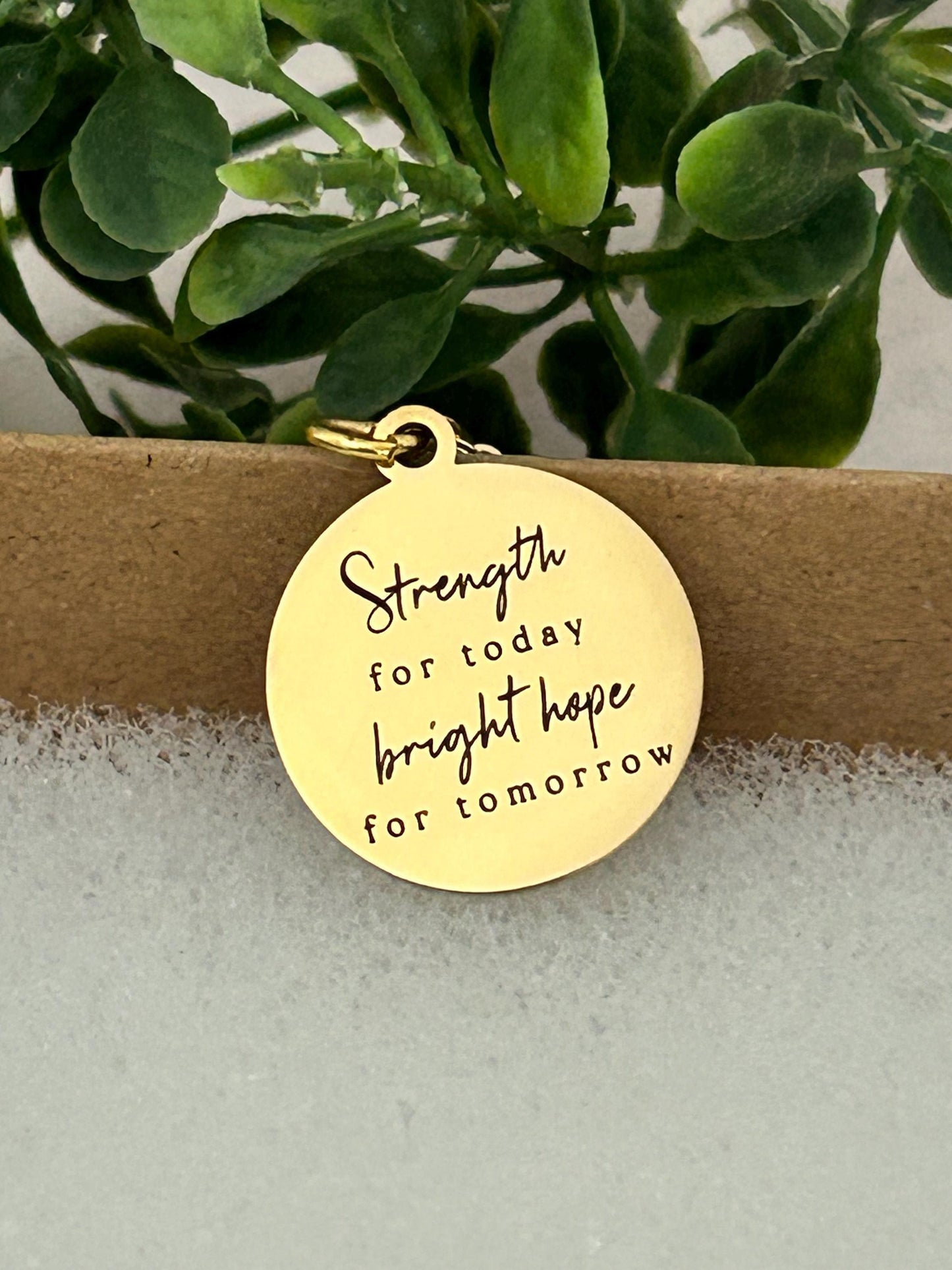 Strength for today Bright hope for Tomorrow Necklace, Inspirational Gifts, Personalized Faith Necklace, Strength Necklace, Christian Gifts
