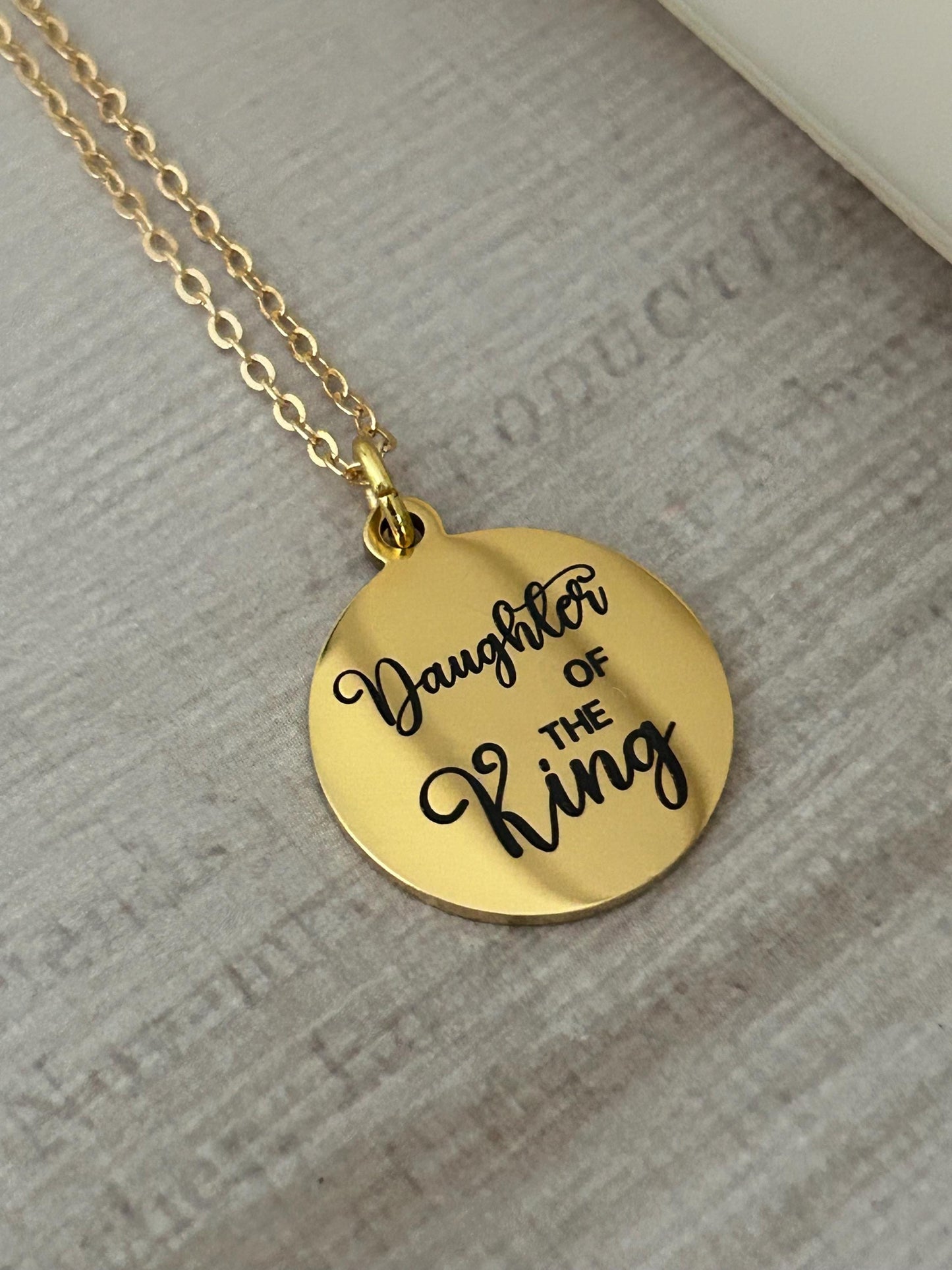 Daughter of The King Necklace, Christian Gifts, Motivational necklace, Gift for Daughter, Princess Necklace, Personalized Jewelry, birthday