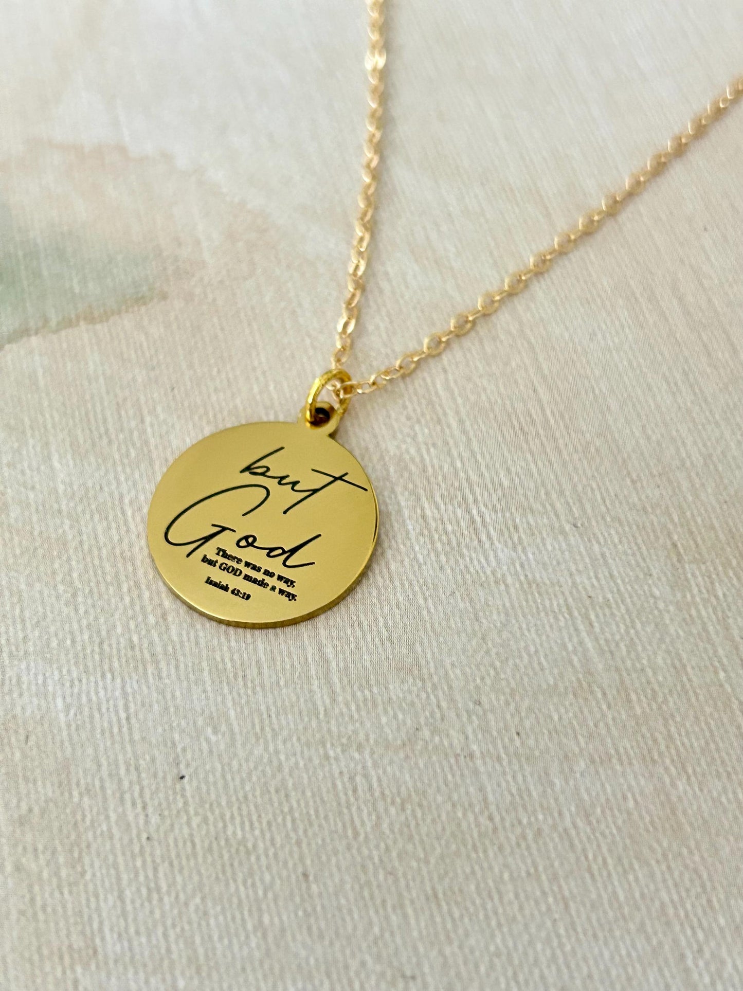 There was no way, but God made a way Necklace, Christian Gifts, Scripture Jewelry, motivational gifts, Inspirational Jewelry, Gifts for Mom
