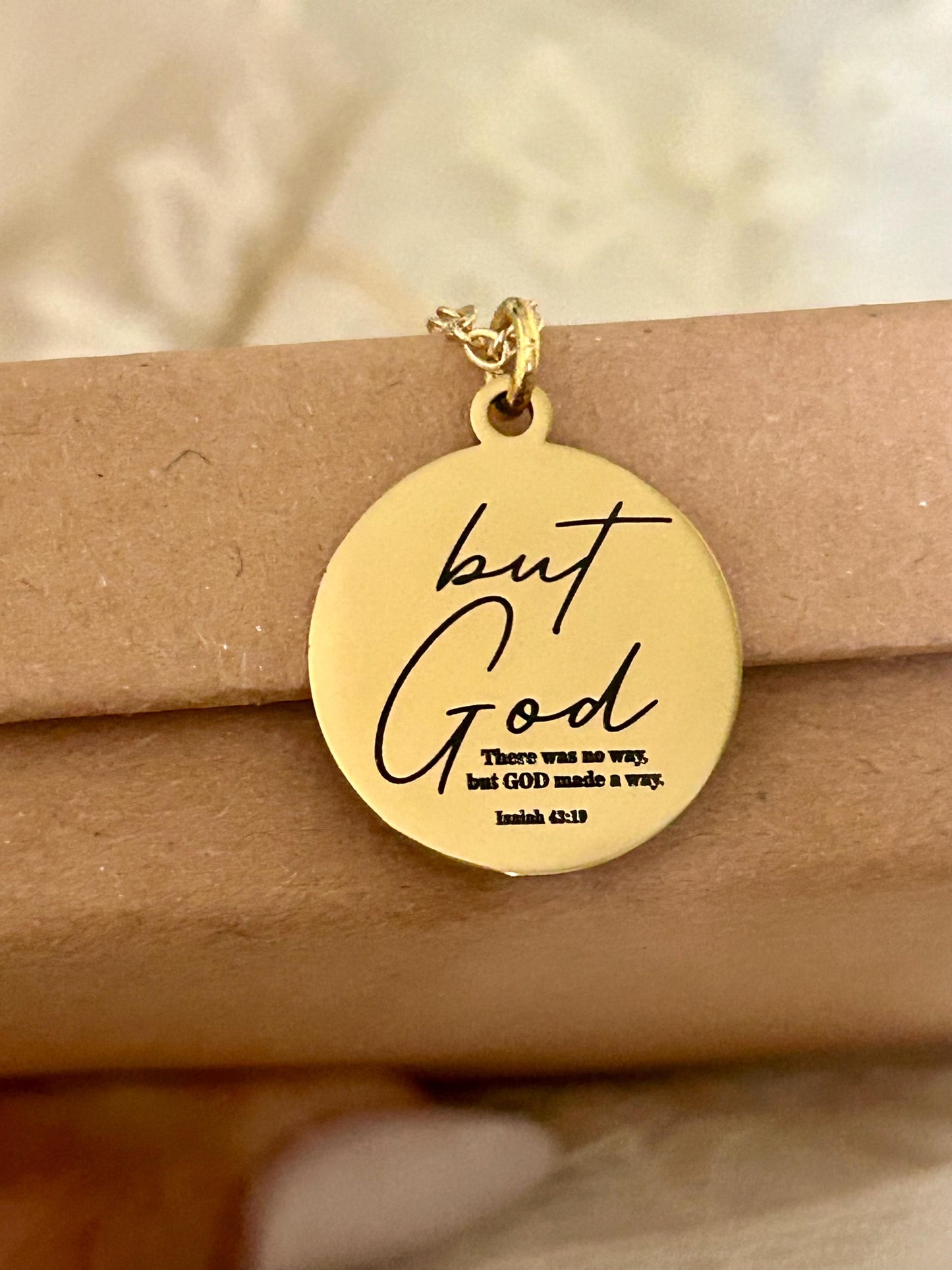 There was no way, but God made a way Necklace, Christian Gifts, Scripture Jewelry, motivational gifts, Inspirational Jewelry, Gifts for Mom