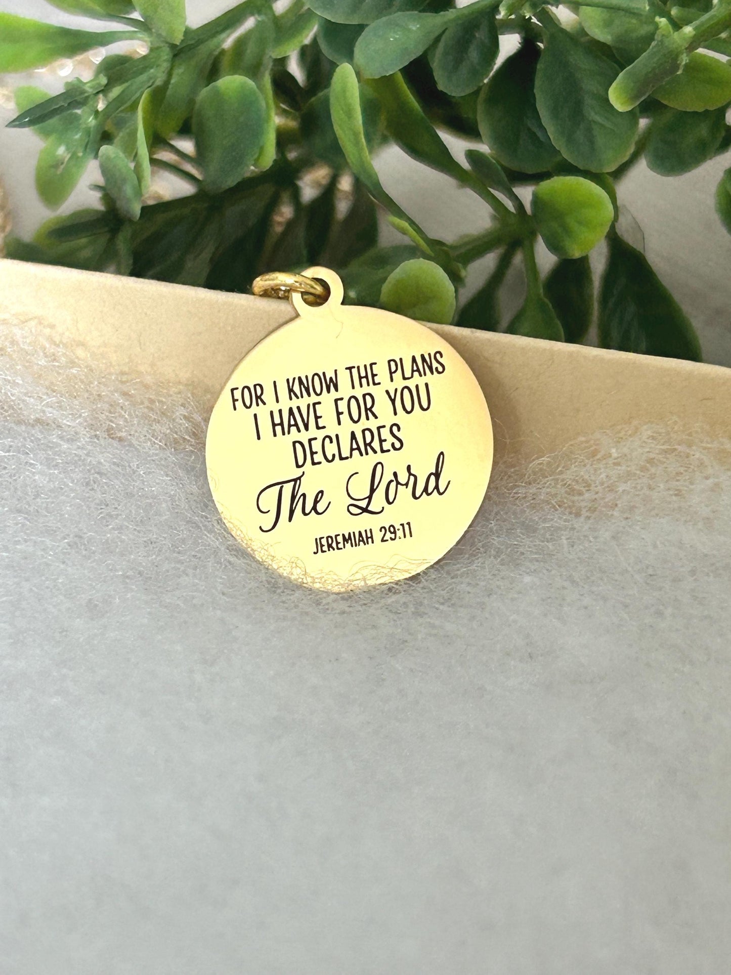 For I Know the Plans I Have For You Bible Verse Necklace Jeremiah 29:11, Christian Gifts, Scripture Jewelry, Motivational Gifts, baptism