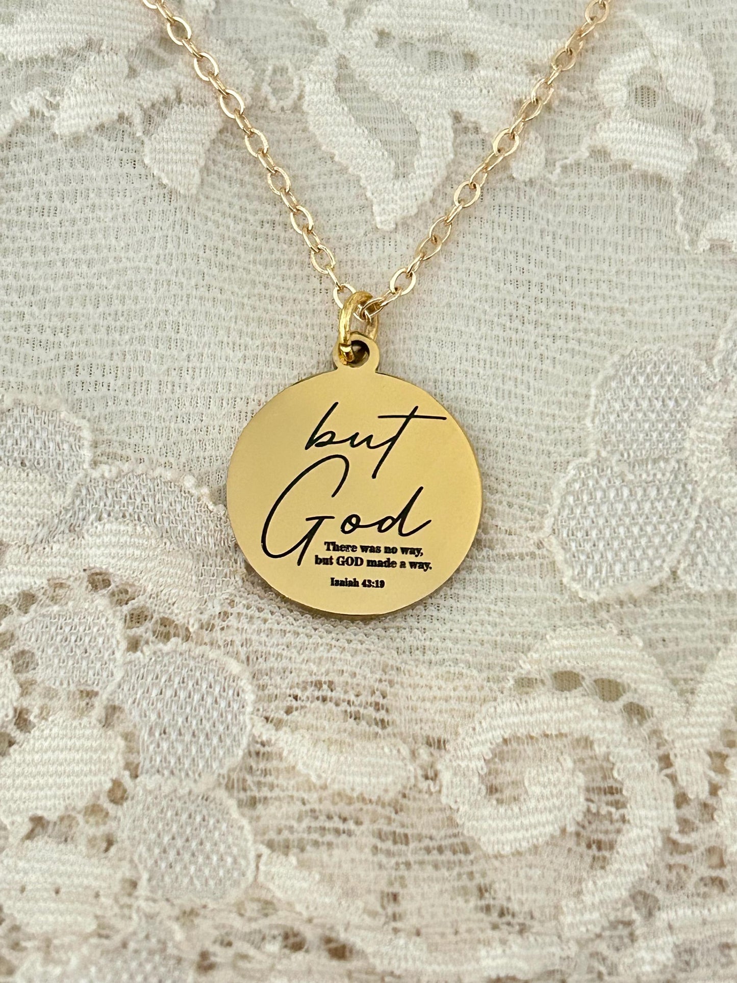 There was no way, but God made a way Necklace, Christian Gifts, Scripture Jewelry, motivational gifts, Inspirational Jewelry, Gifts for Mom
