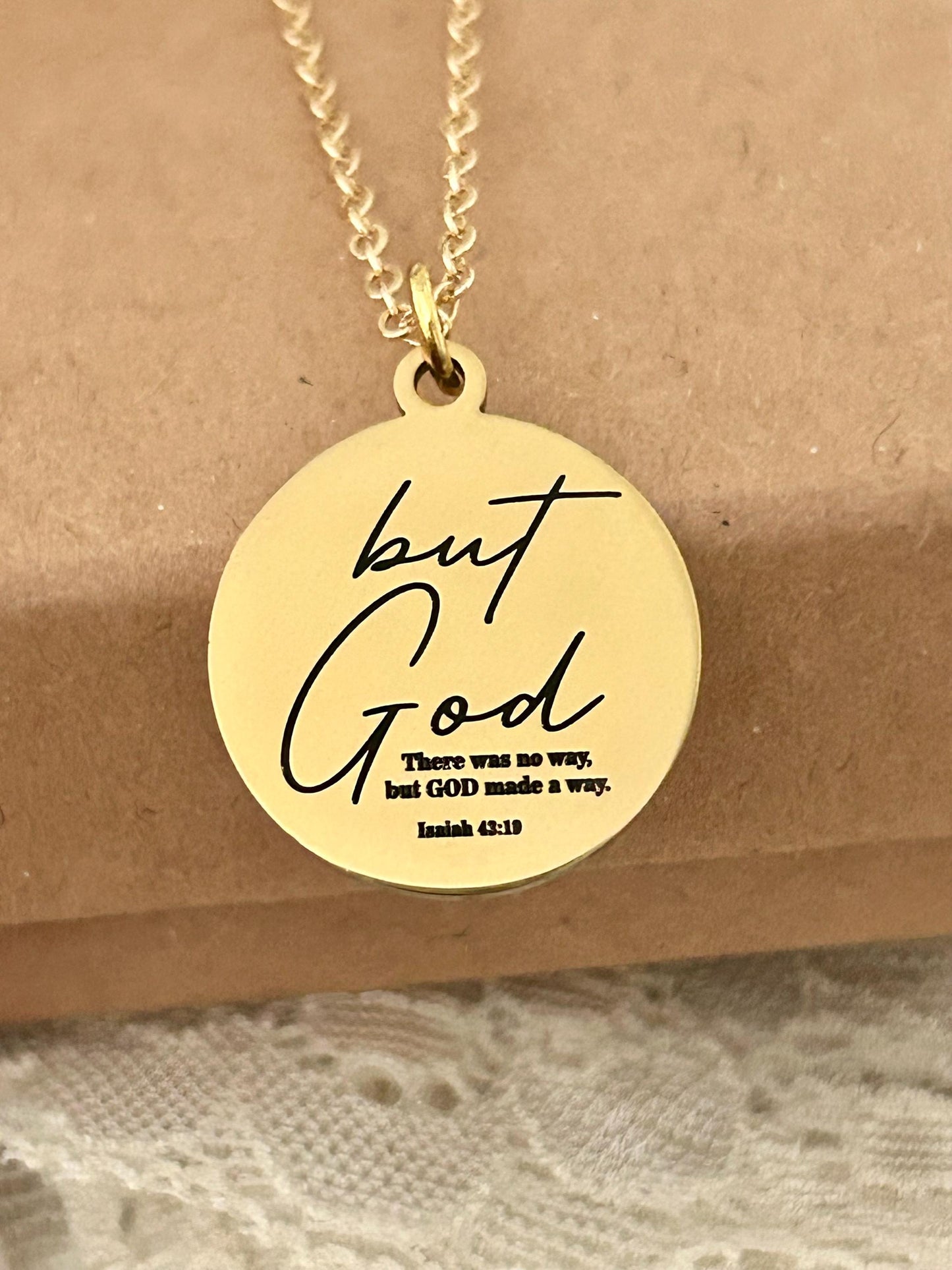 There was no way, but God made a way Necklace, Christian Gifts, Scripture Jewelry, motivational gifts, Inspirational Jewelry, Gifts for Mom