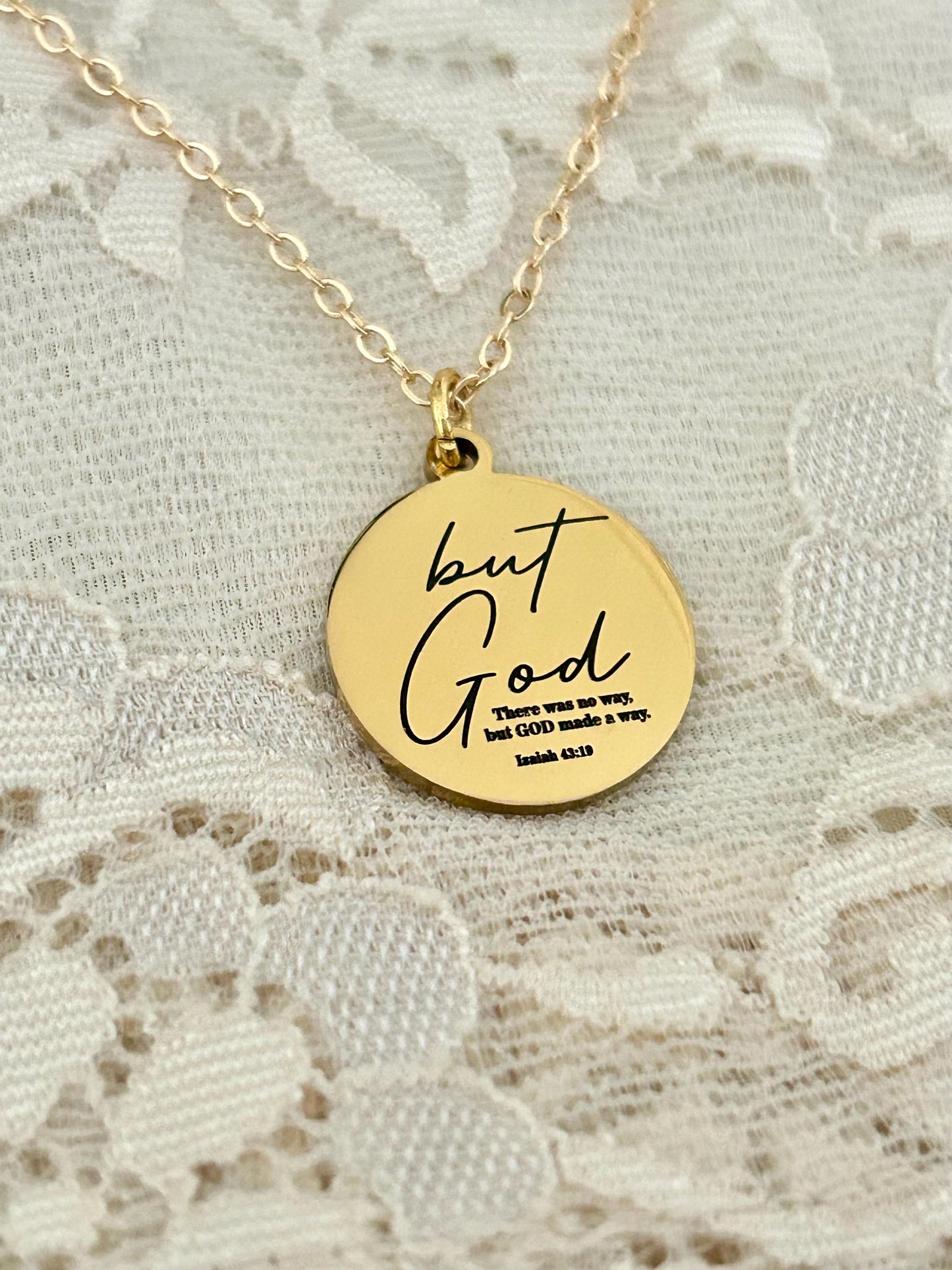 There was no way, but God made a way Necklace, Christian Gifts, Scripture Jewelry, motivational gifts, Inspirational Jewelry, Gifts for Mom