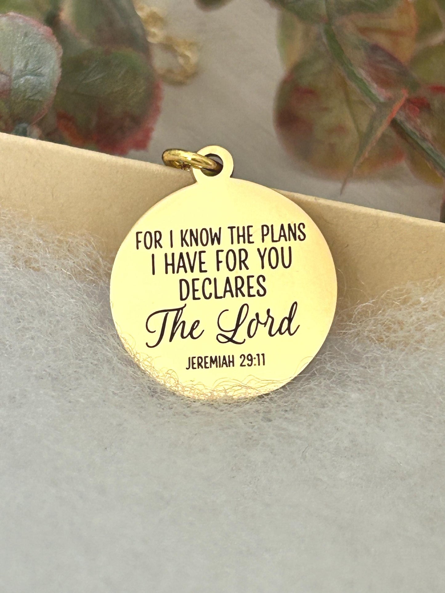 For I Know the Plans I Have For You Bible Verse Necklace Jeremiah 29:11, Christian Gifts, Scripture Jewelry, Motivational Gifts, baptism