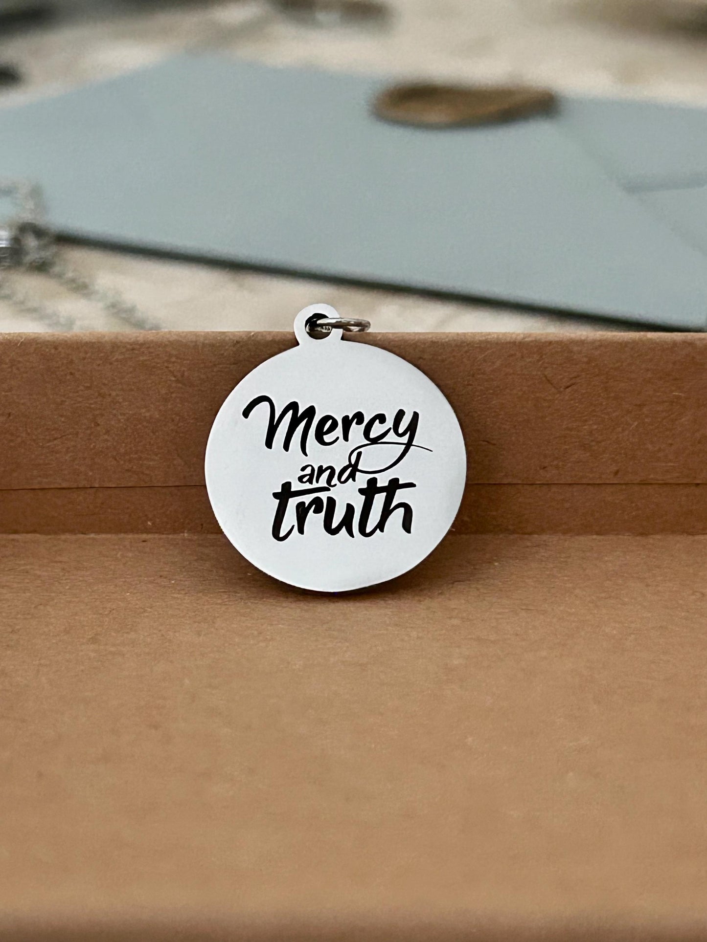 Proverbs 3:3 Mercy and Truth Necklace Christian Gifts Proverbs Necklace Scripture Jewelry Inspirational Jewelry Baptism Affirmation