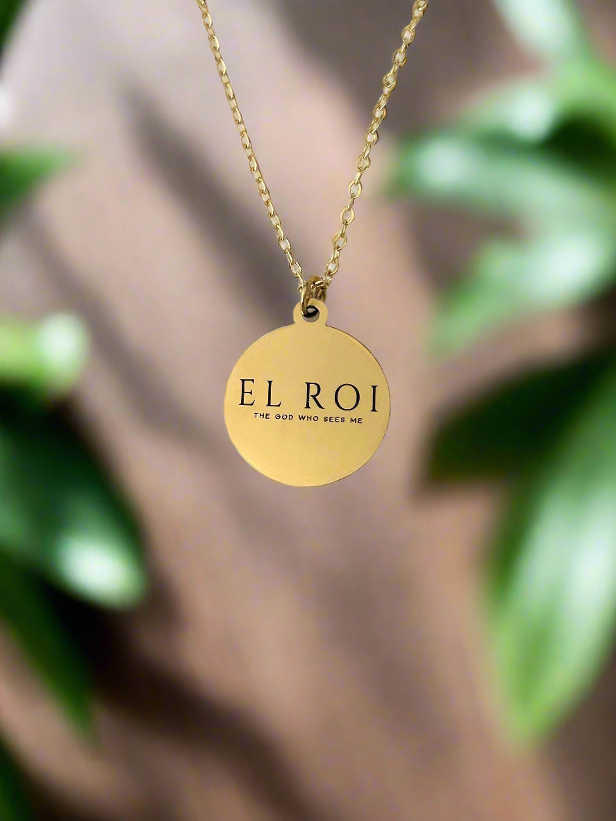 El Roi Necklace The God who sees me Genesis 16:13 Christian Gifts, Hebrew Names of God, Scripture Charms, Women's Retreat Conference Gifts