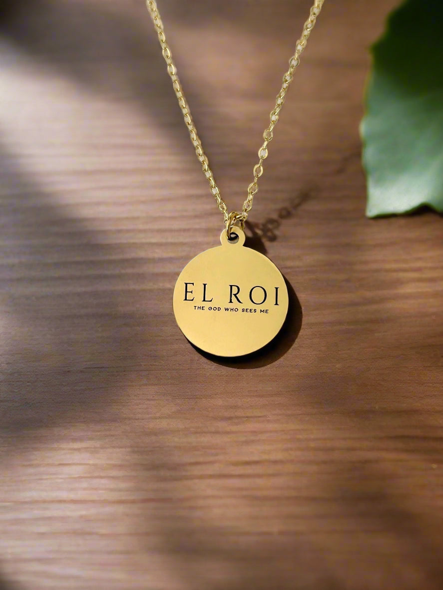 El Roi Necklace The God who sees me Genesis 16:13 Christian Gifts, Hebrew Names of God, Scripture Charms, Women's Retreat Conference Gifts
