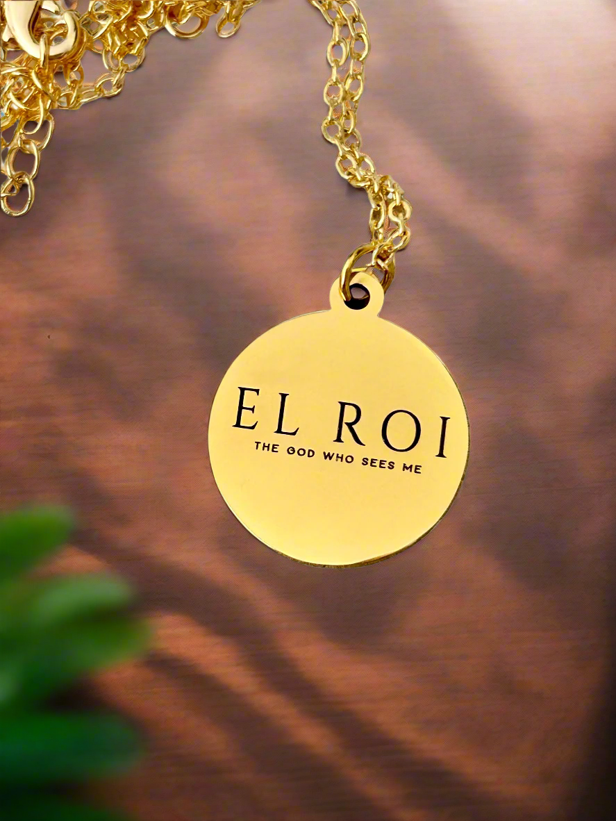El Roi Necklace The God who sees me Genesis 16:13 Christian Gifts, Hebrew Names of God, Scripture Charms, Women's Retreat Conference Gifts