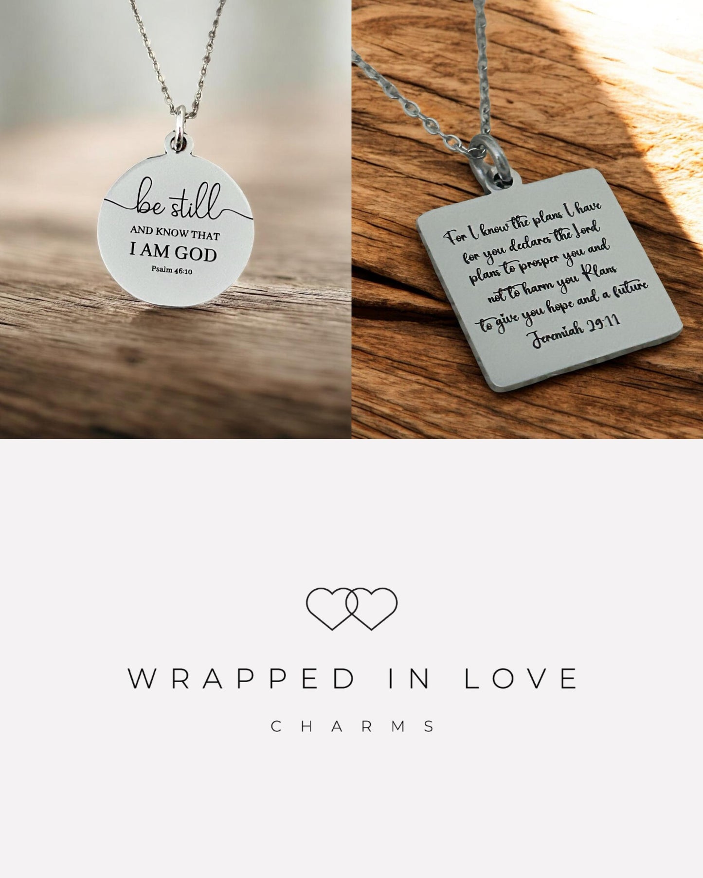 Jeremiah 31:3 Everlasting Love Bible Verse Necklace Christian Gifts Personalized Necklace