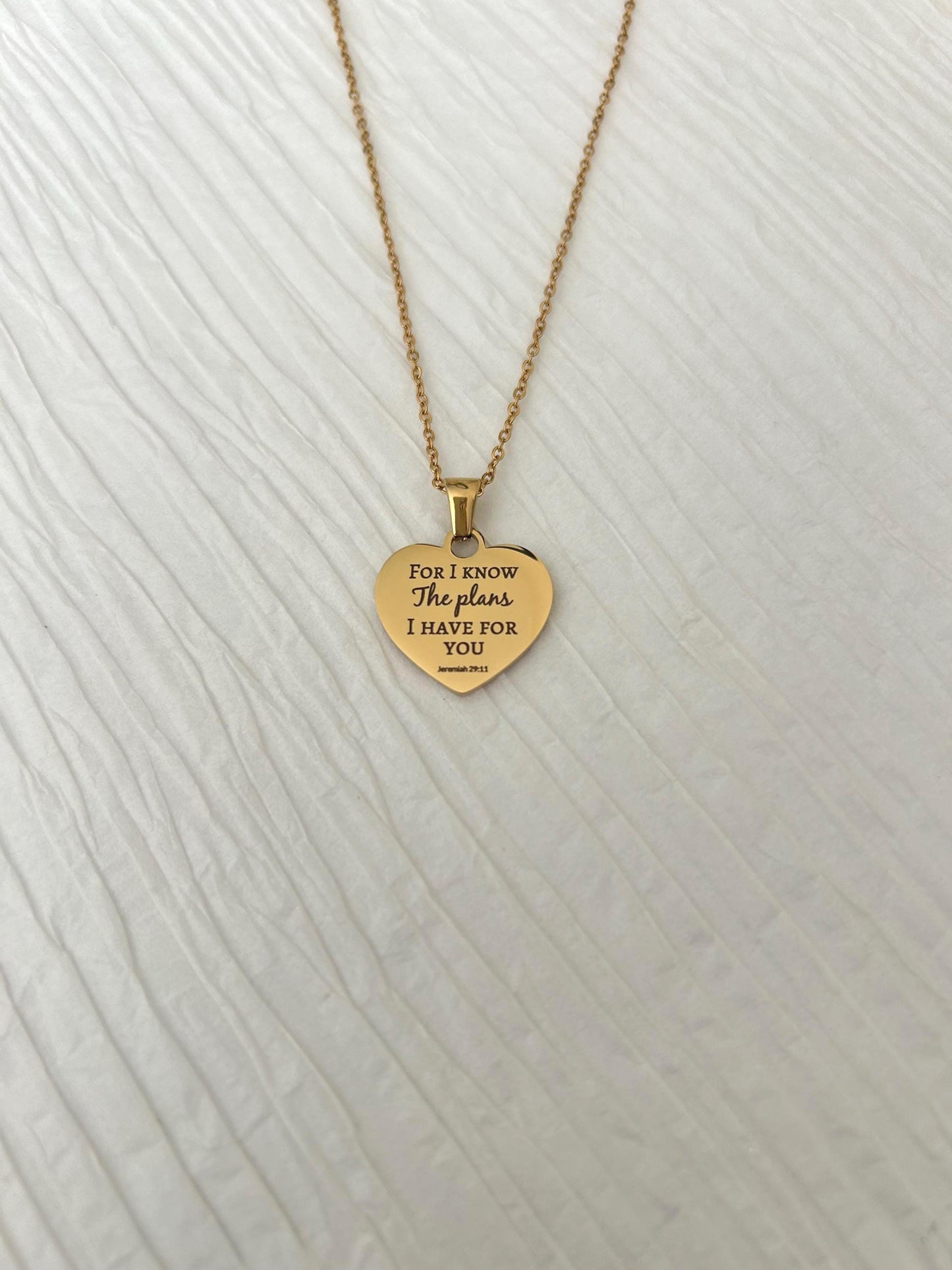 For I Know the Plans I Have for You Necklace, Jeremiah 29:11 Christian Necklace, Bible Verse Jewelry, Faith Necklace, Christian Gift