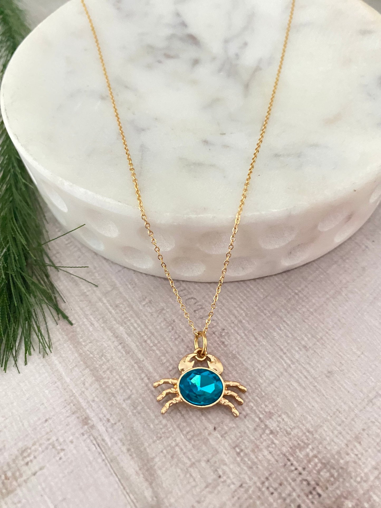 Dainty Crab Gold Necklace, 18K Gold Plated, Summer Jewelry, Crab Pendant, Beach Gifts, Ocean Sea Charms, Maryland Crab, Minimalist