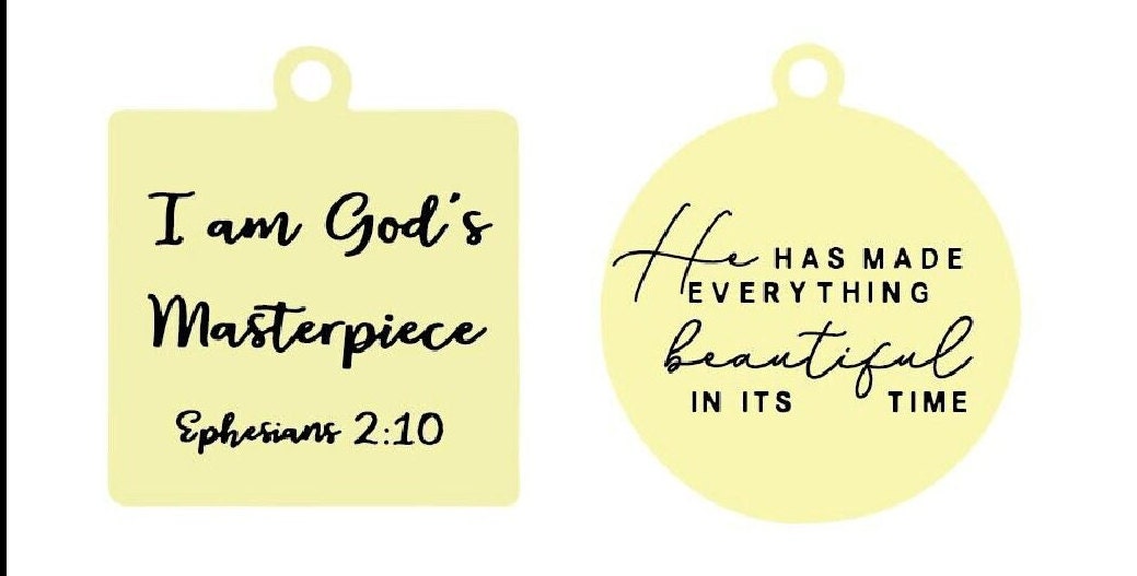 Custom Bible Verse, Scripture Necklace, Personalized Christian Jewelry, Baptism Gift, Motivational Gift for Her, Baptism Gift