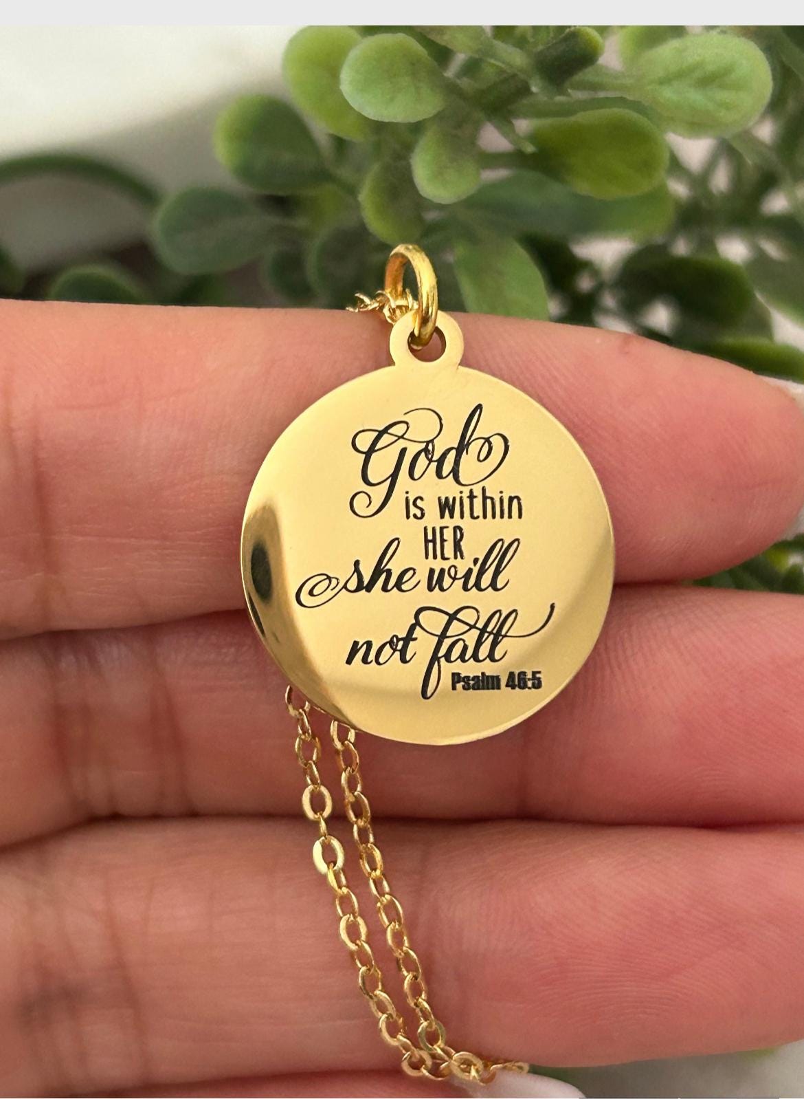 Custom Bible Verse, Scripture Necklace, Personalized Christian Jewelry, Baptism Gift, Motivational Gift for Her, Baptism Gift