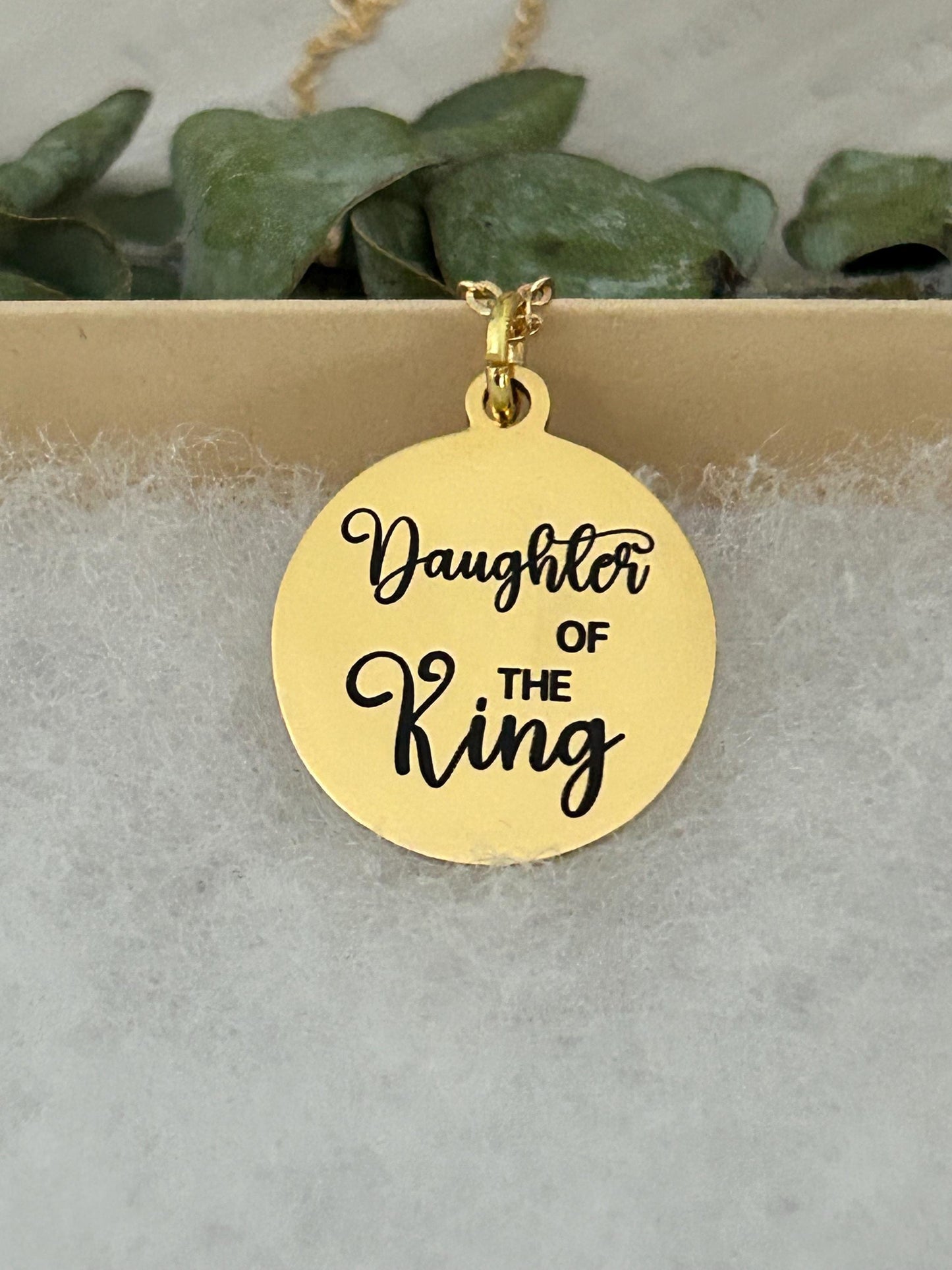 Daughter of The King Necklace, Gifts for Daughter, Princess Necklace, Personalized Jewelry, Birthday gift for Her, Faith Jewelry, Baptism