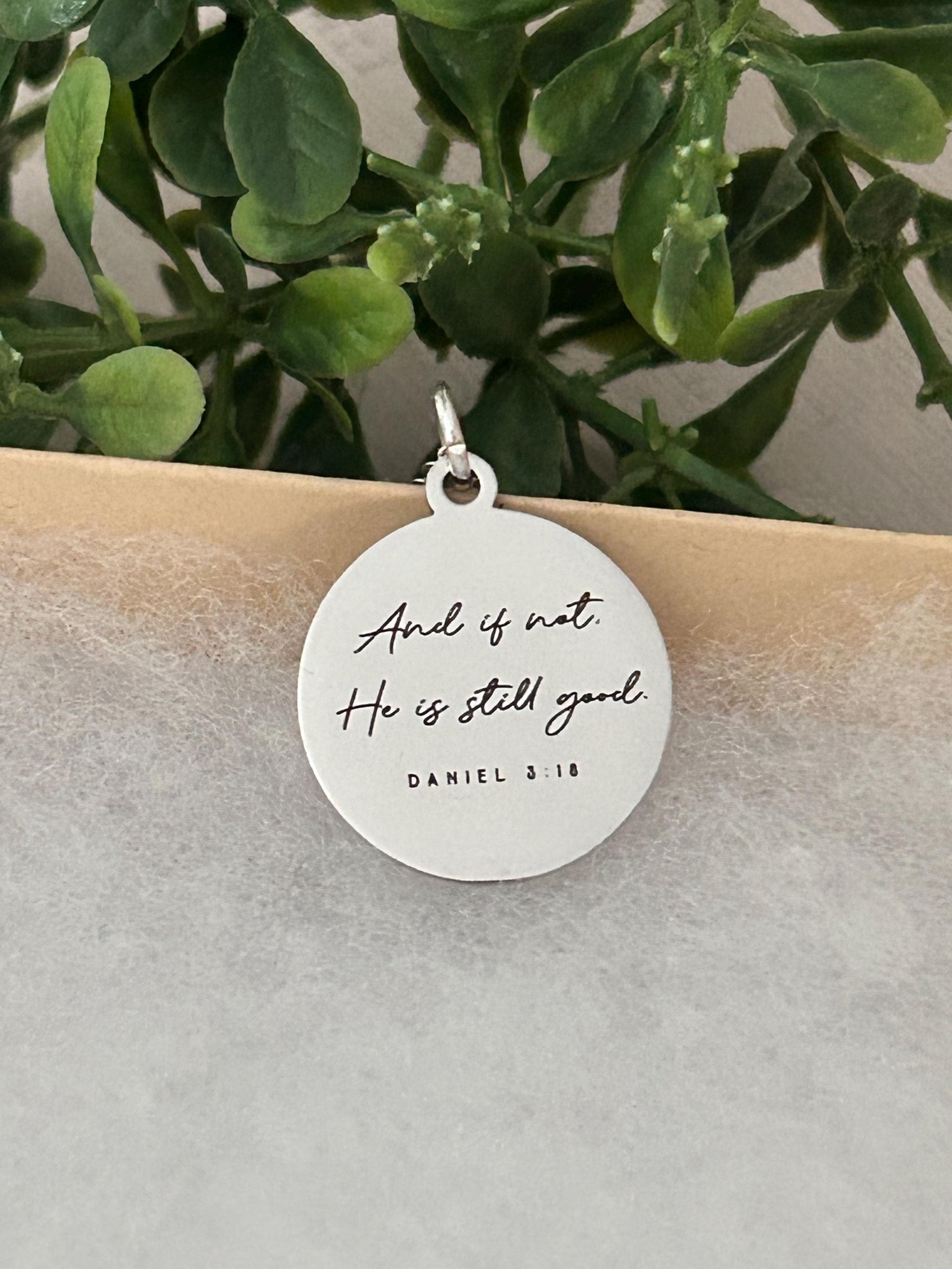 An if not He is still good bible verse Necklace, Daniel 3:18, Christian Gifts, Scripture Jewelry, Motivational Necklace, Religious Gifts