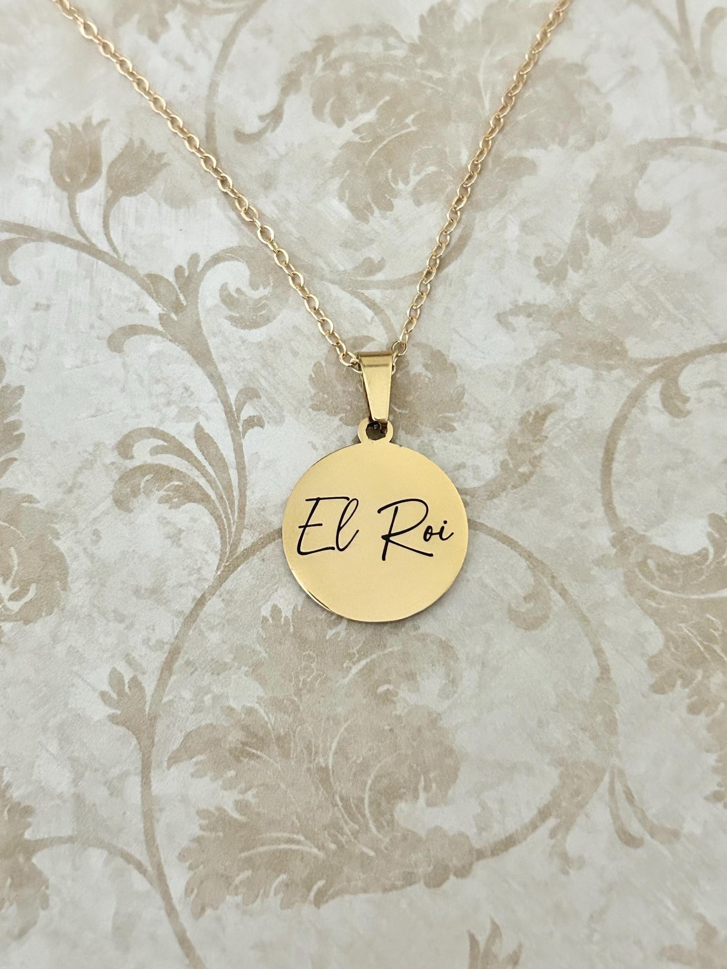 El Roi Necklace The God Who Sees Me, Christian Gold Necklace, Faith Jewelry for Women, Bible Inspired Gift, Encouragement Gift
