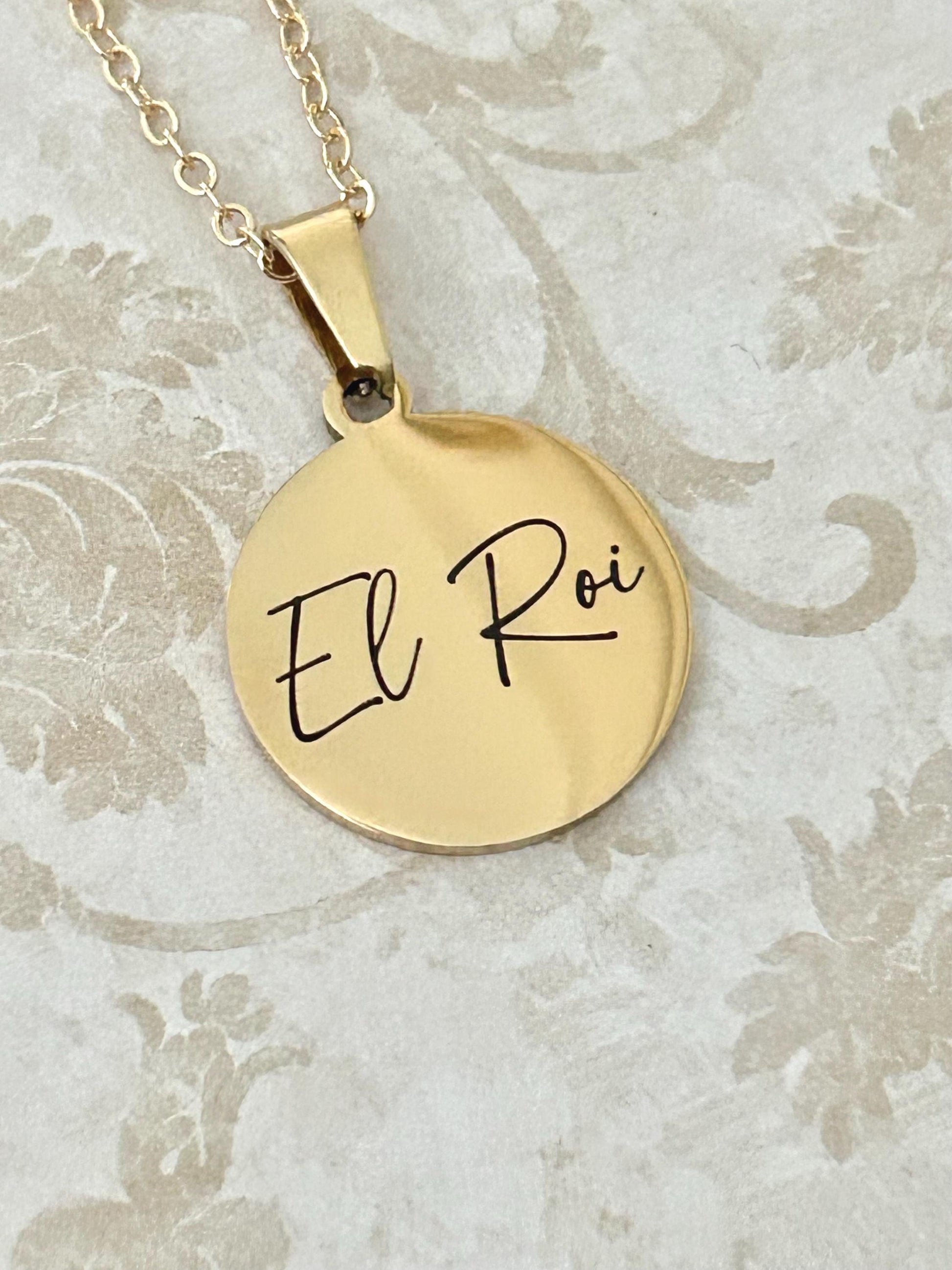 El Roi Necklace The God Who Sees Me, Christian Gold Necklace, Faith Jewelry for Women, Bible Inspired Gift, Encouragement Gift