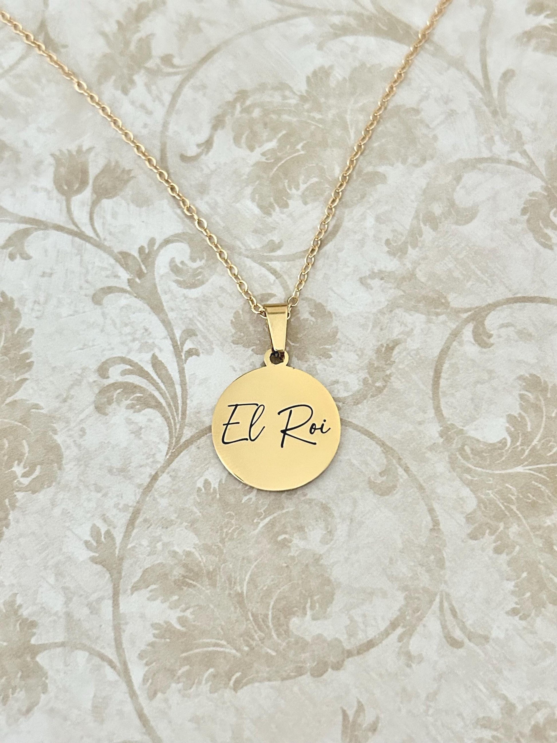 El Roi Bible Verse Necklace, you are The God who sees me, Christian Gifts, Scripture Jewelry, Personalized Necklace, Faith Gifts for Mom