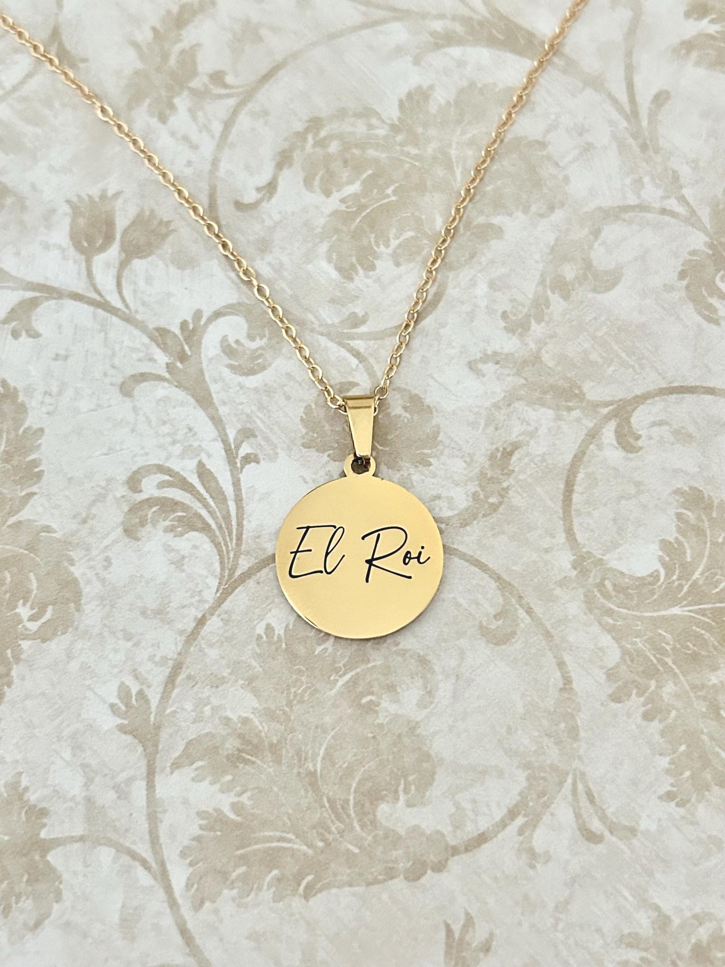 El Roi Necklace The God Who Sees Me, Christian Gold Necklace, Faith Jewelry for Women, Bible Inspired Gift, Encouragement Gift