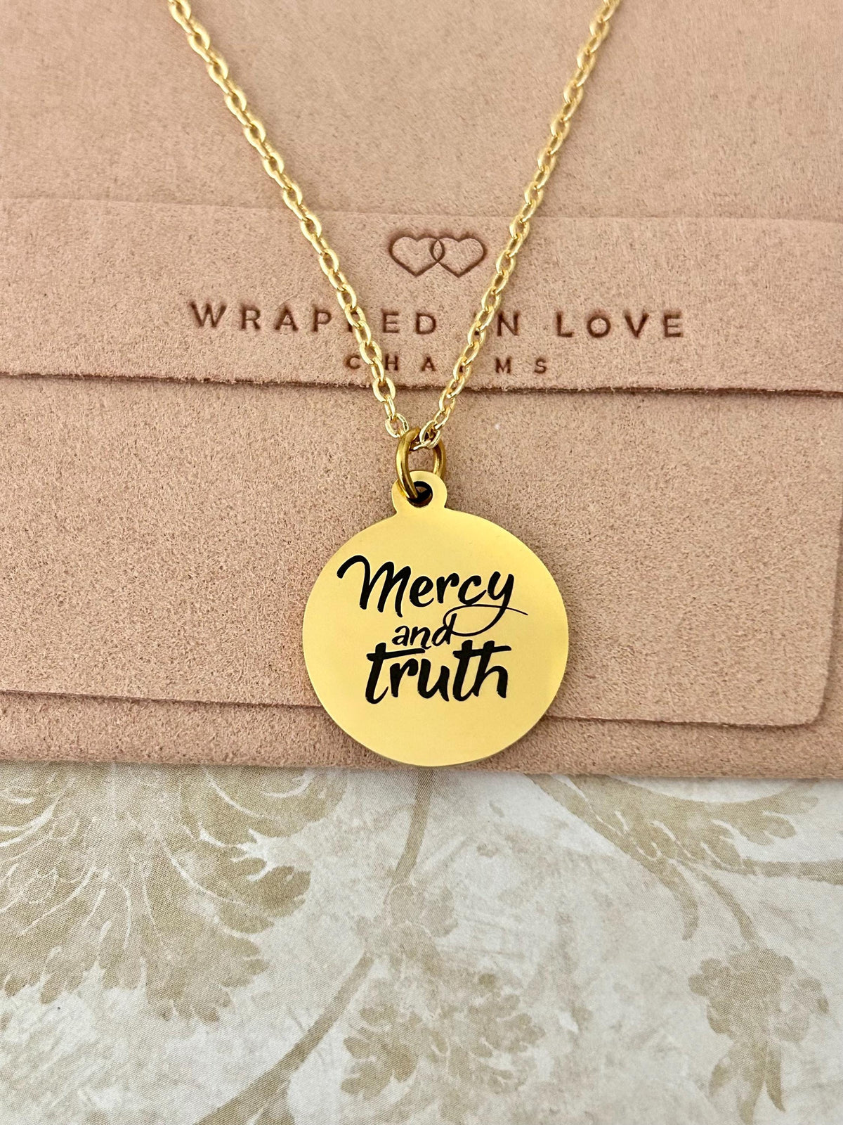 Mercy and Truth Necklace | Christian Necklace for Women | Faith Jewelry | Bible Inspired Jewelry | Meaningful Christian Gift
