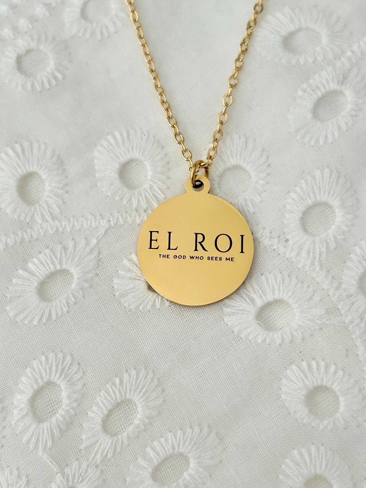 El Roi Necklace Gold, The God Who Sees Me Necklace, Christian Jewelry Gift for Women, Faith Necklace, Bible Verse Jewelry, Gift for Mom