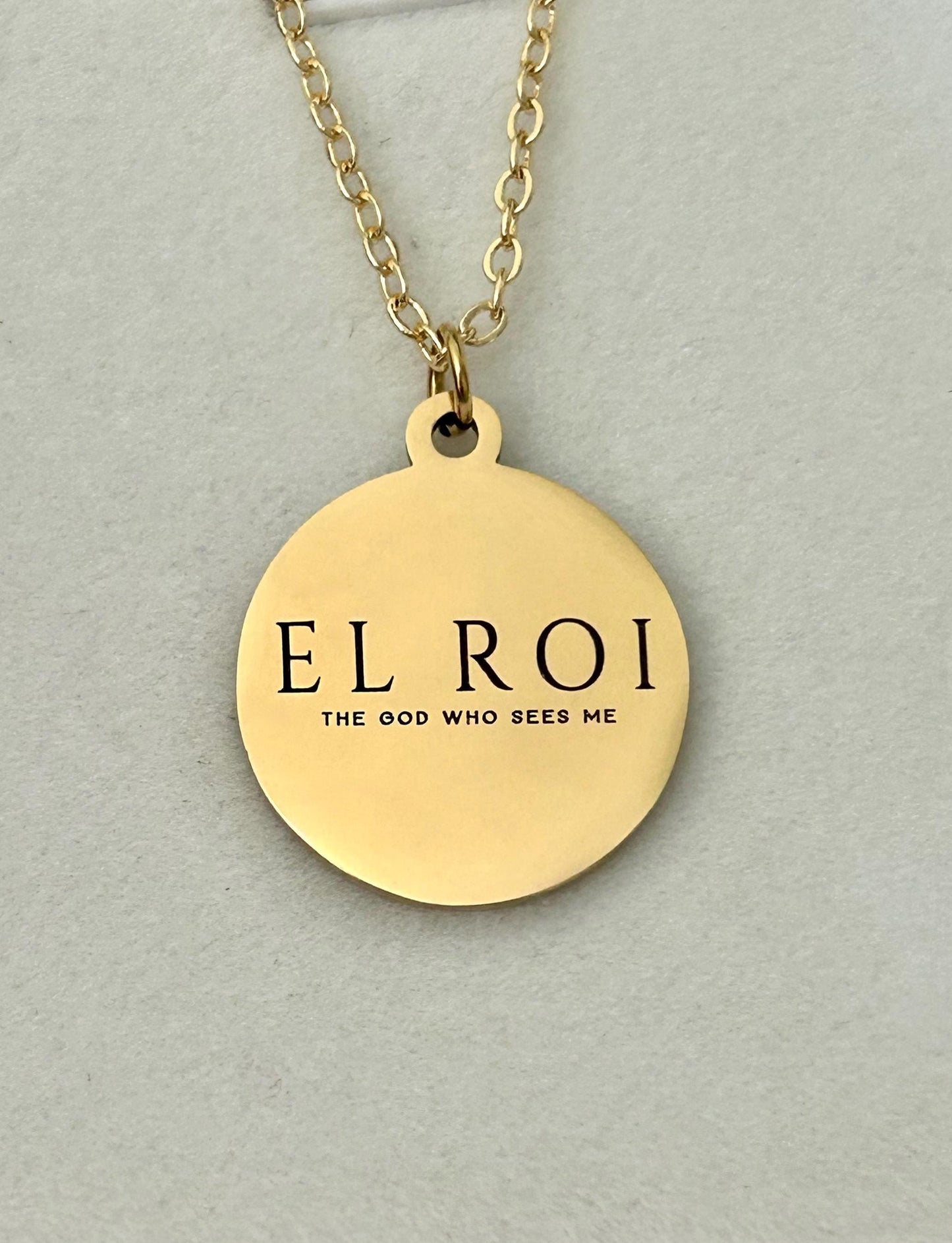 El Roi Necklace Gold, The God Who Sees Me Necklace, Christian Jewelry Gift for Women, Faith Necklace, Bible Verse Jewelry, Gift for Mom