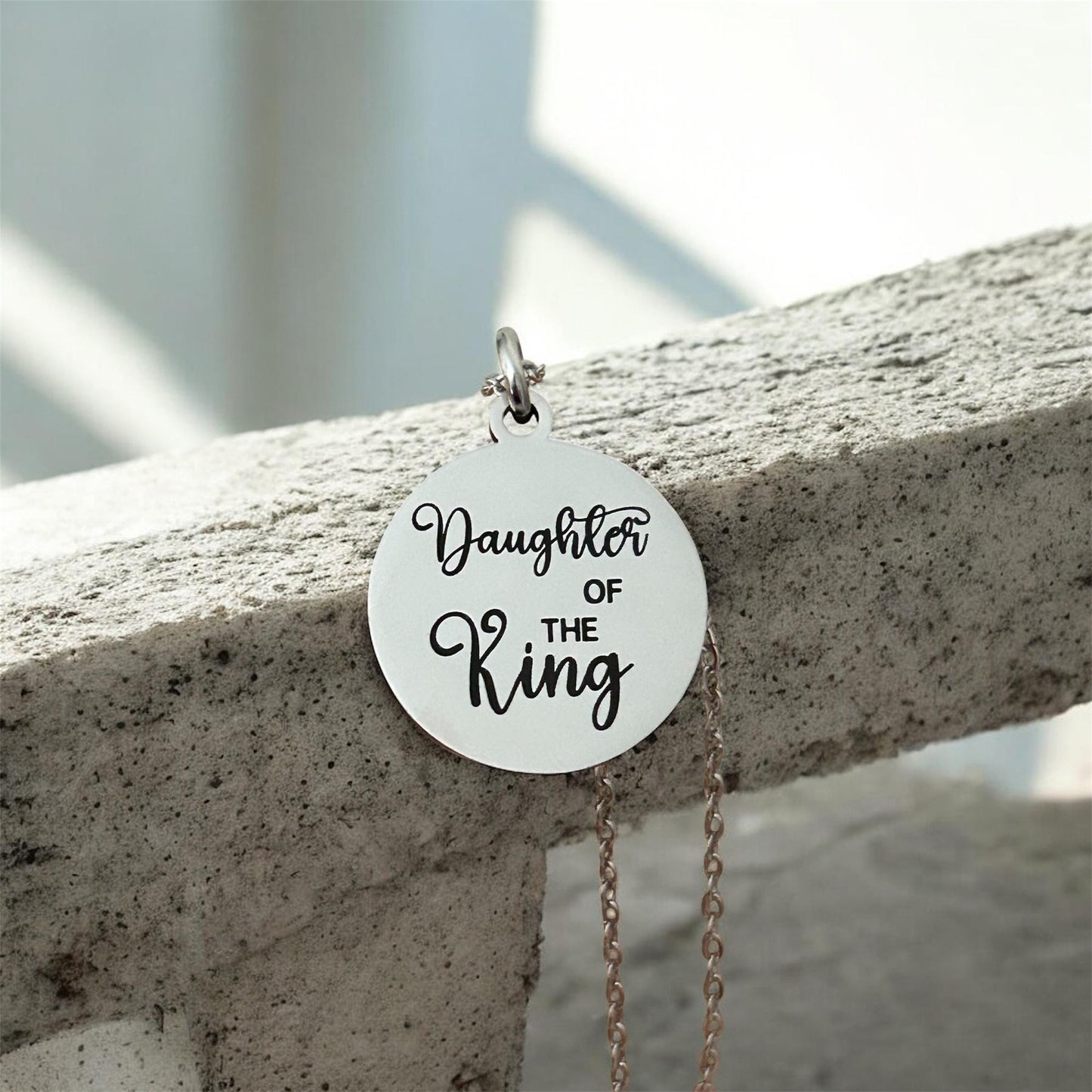 Daughter of The King Necklace: Gifts for Daughter, princess necklace, Christian Gifts