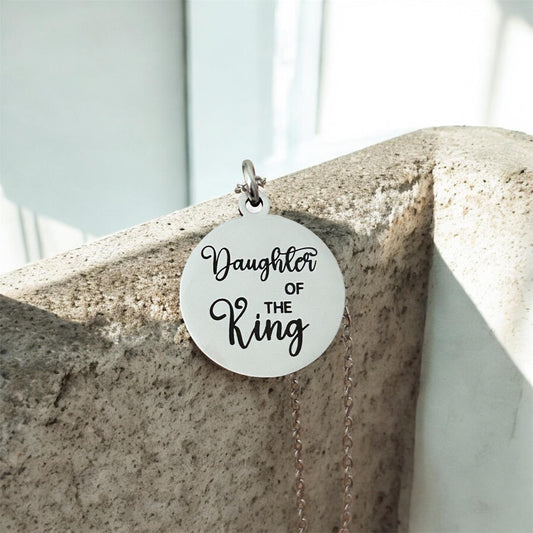 Daughter of The King Necklace: Gifts for Daughter, princess necklace, Christian Gifts