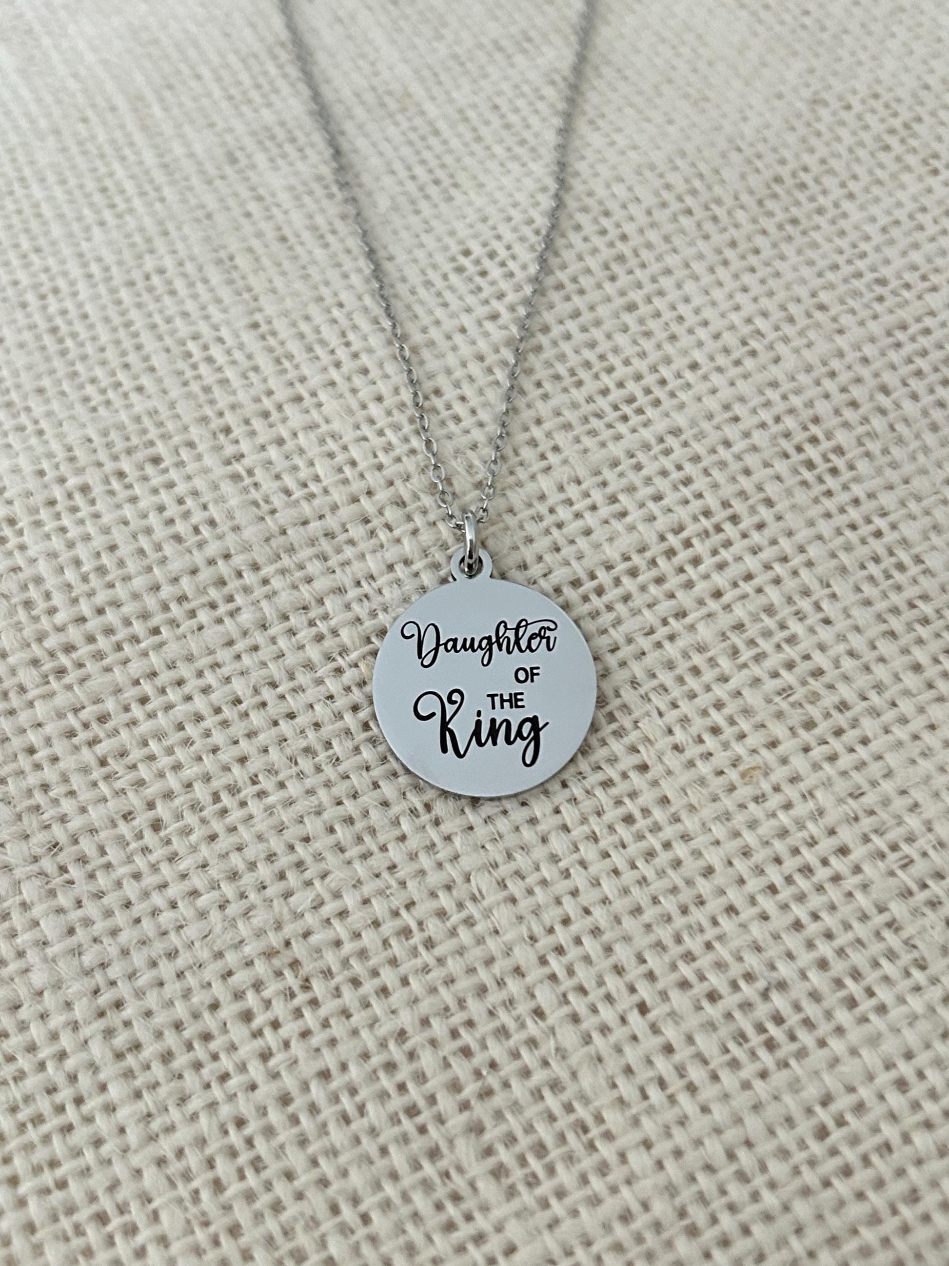 Daughter of The King Necklace: Gifts for Daughter, princess necklace, Christian Gifts