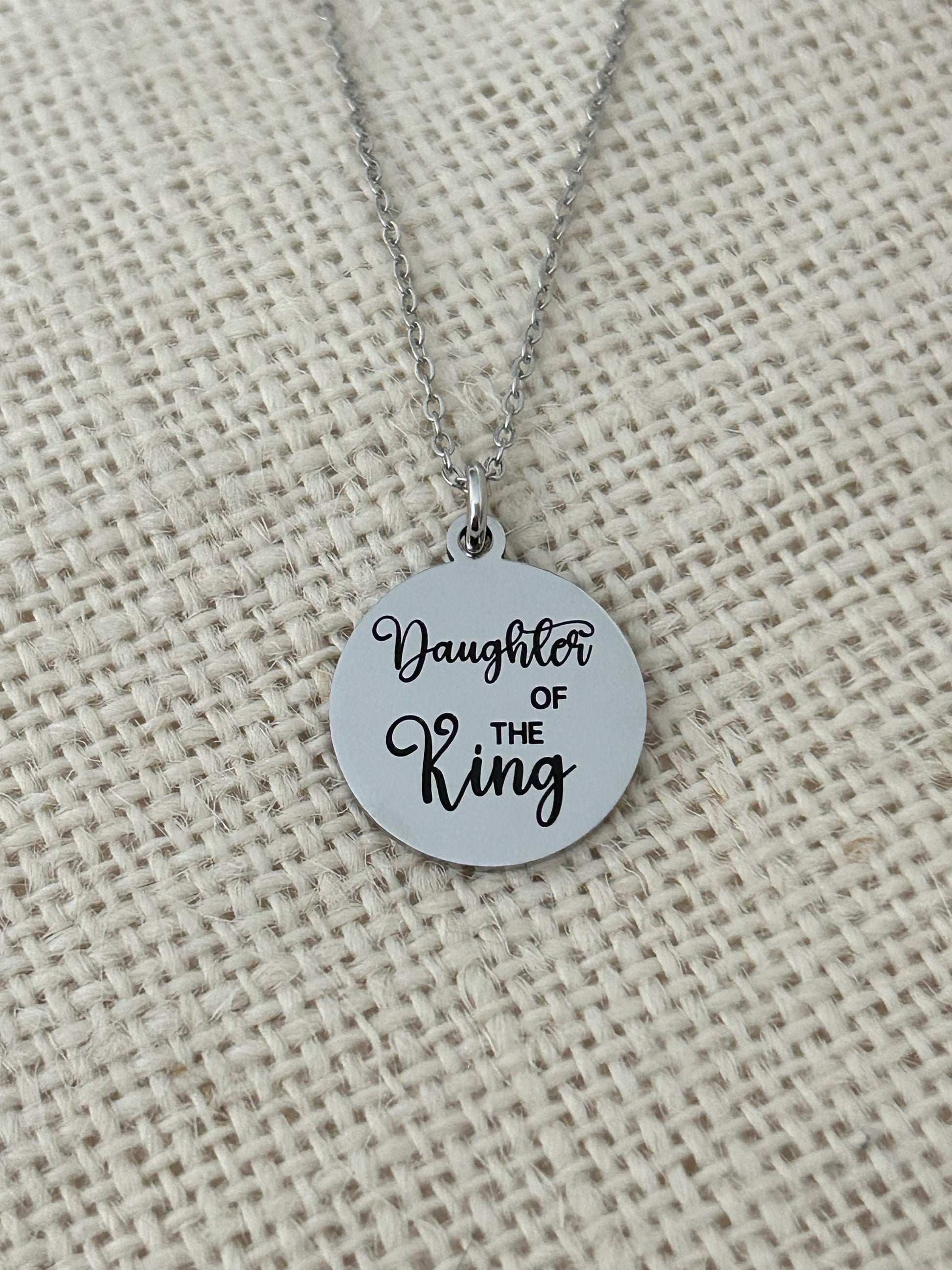 Daughter of The King Necklace: Gifts for Daughter, princess necklace, Christian Gifts