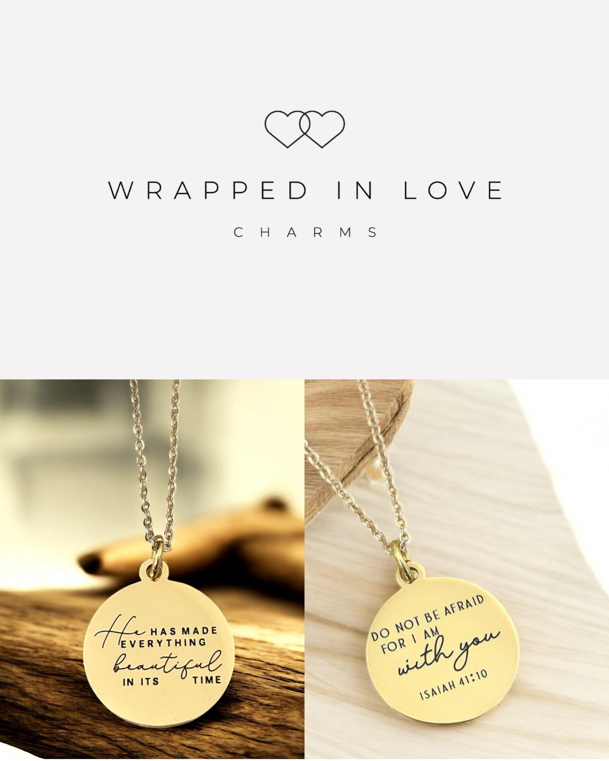 Jeremiah 31:3 Everlasting Love Bible Verse Necklace Christian Gifts Personalized Necklace