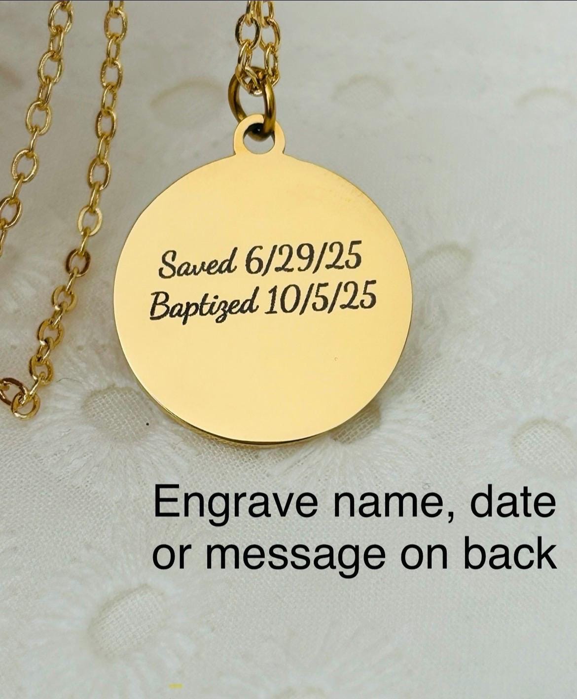 I Can Do All Things through Christ 14K Gold Plated Bible Verse Necklace, Christian Jewelry Gift