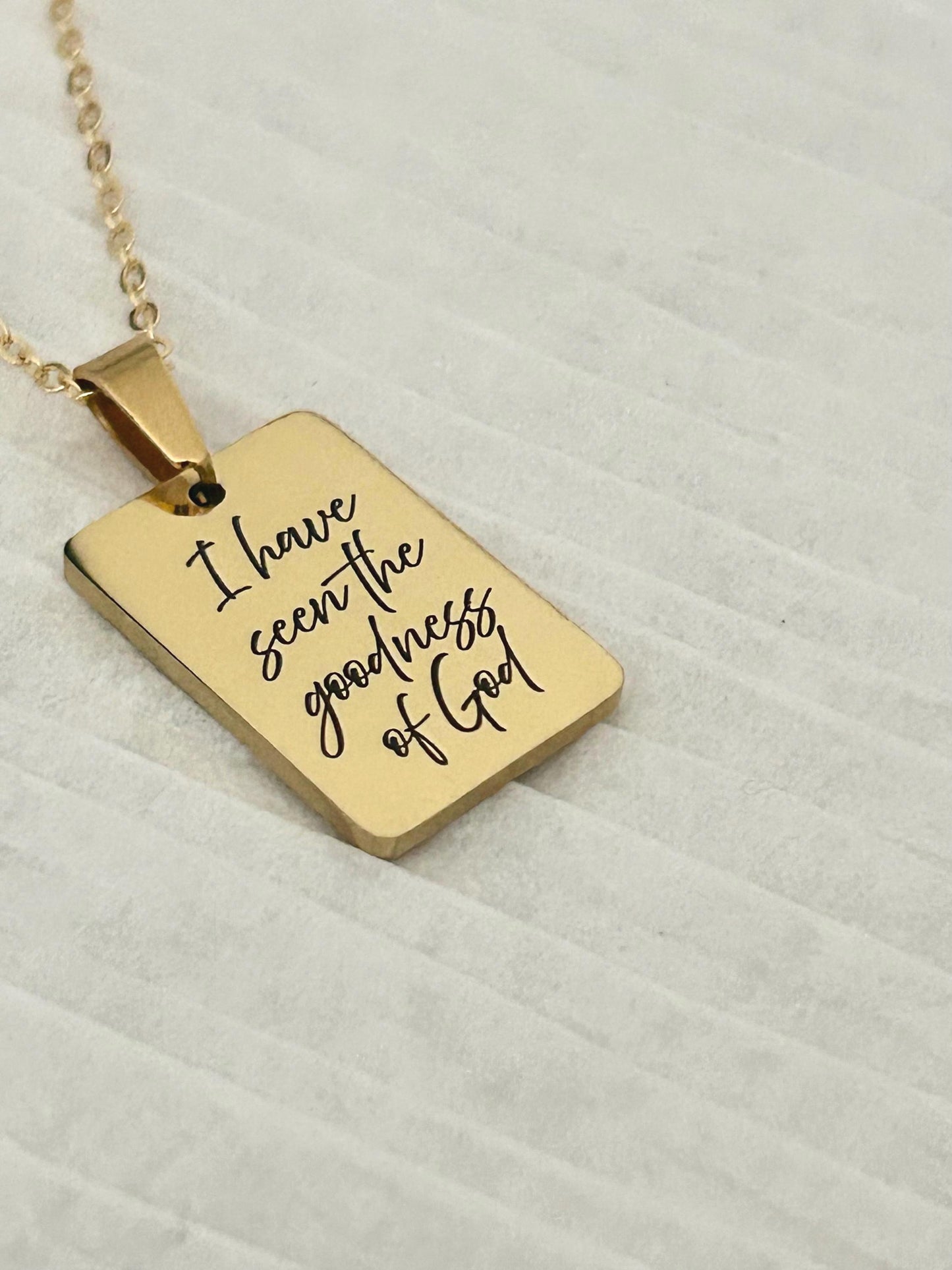 I Have Seen the Goodness of God Necklace – Christian Faith Jewelry, Scripture Inspired Gift, Religious Necklace for Women