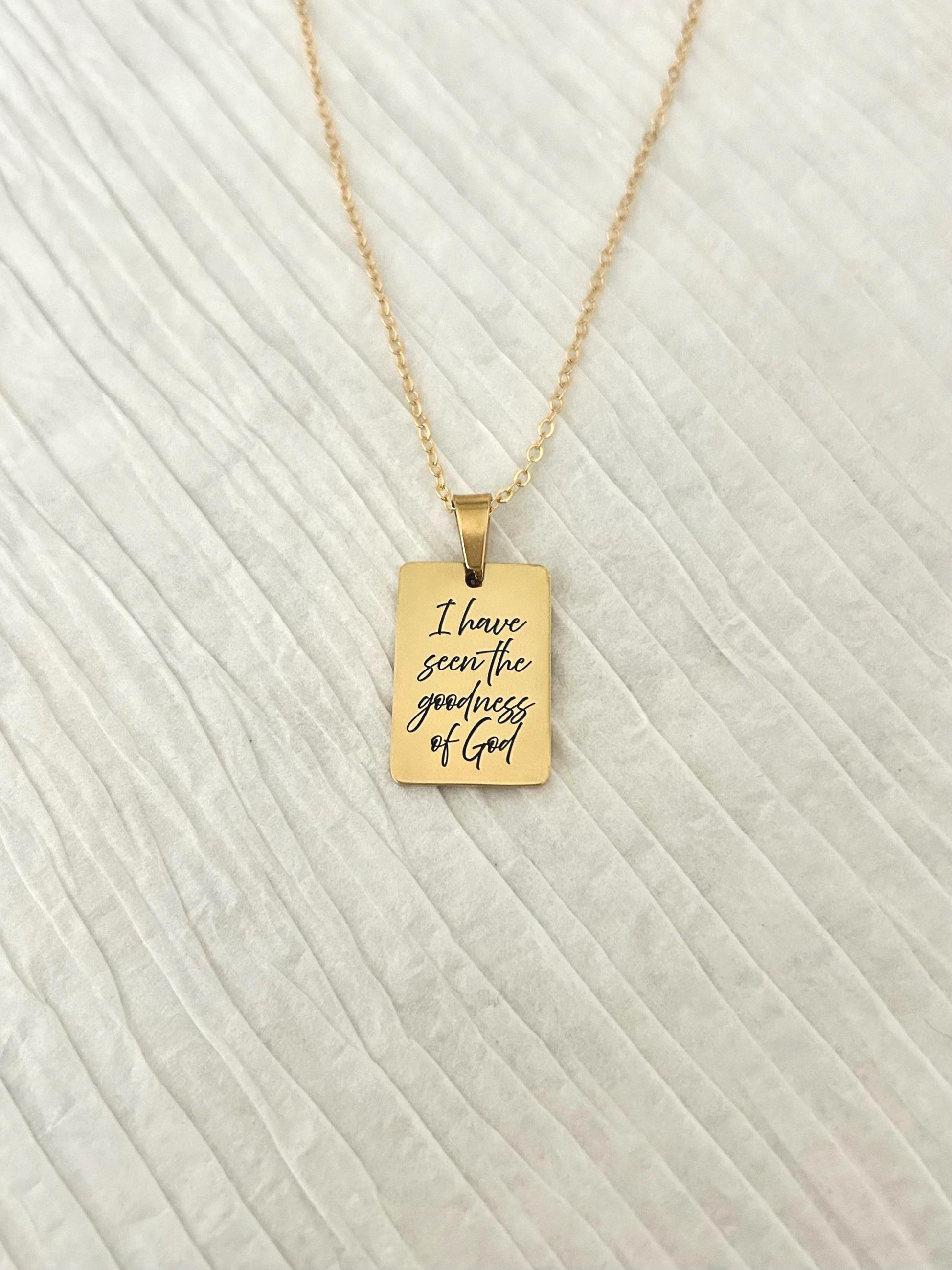 I Have Seen the Goodness of God Necklace – Christian Faith Jewelry, Scripture Inspired Gift, Religious Necklace for Women