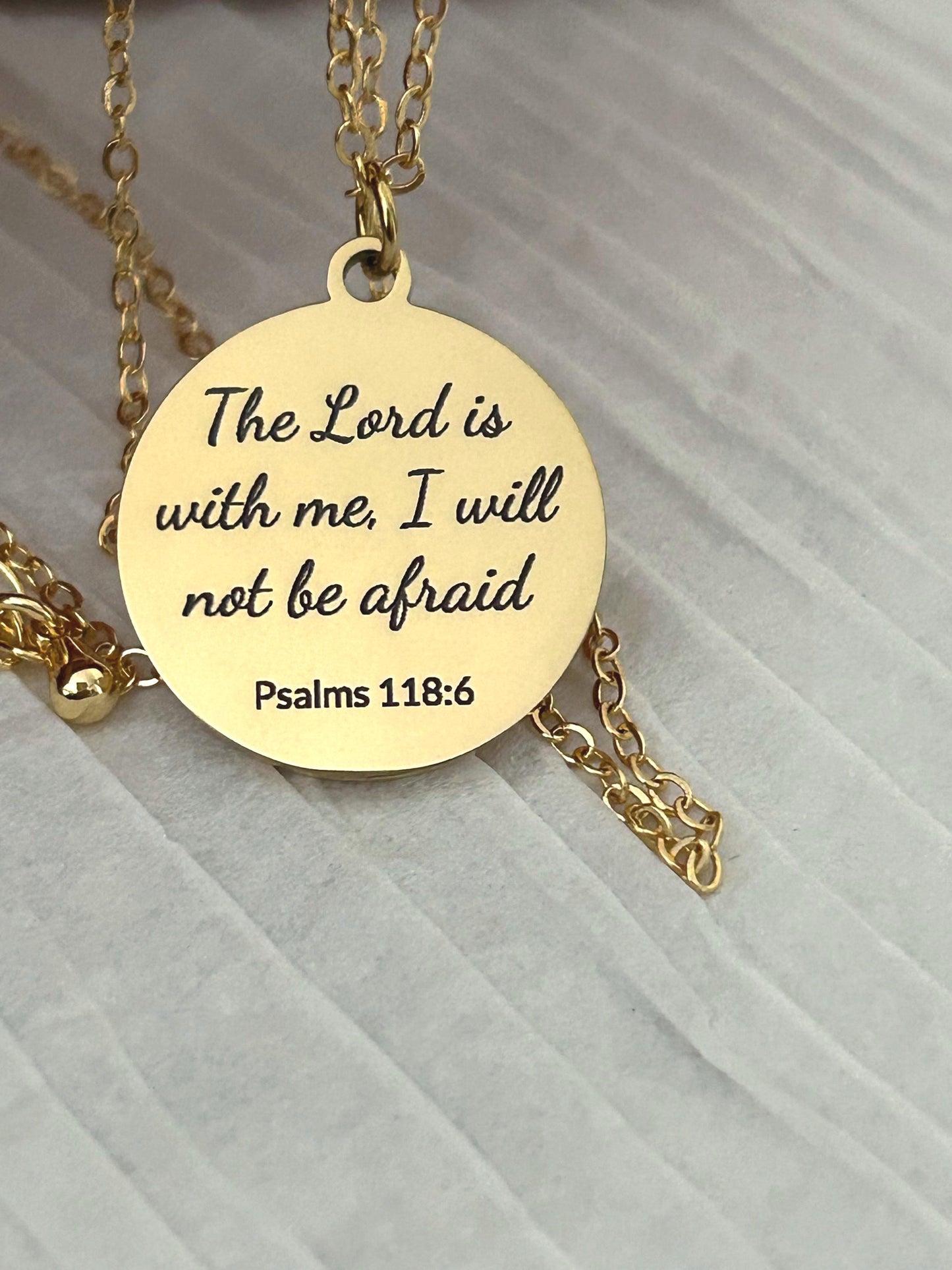 The Lord Is With Me I Will Not Be Afraid, Psalm 118:6, Christian Gifts, Bible Verse Gifts