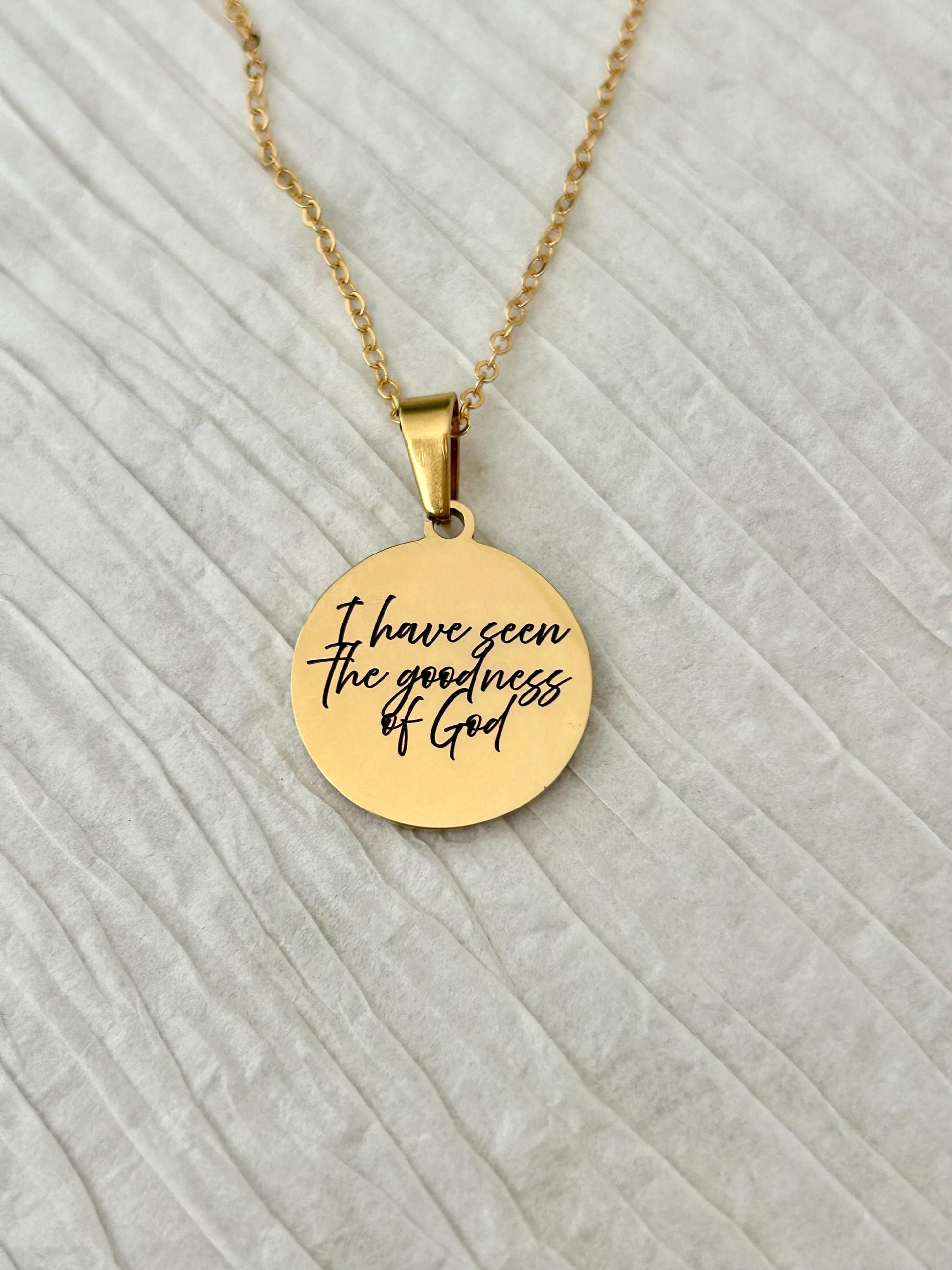 I Have Seen the Goodness of God Necklace – Christian Faith Jewelry, Scripture Inspired Gift, Religious Necklace for Women