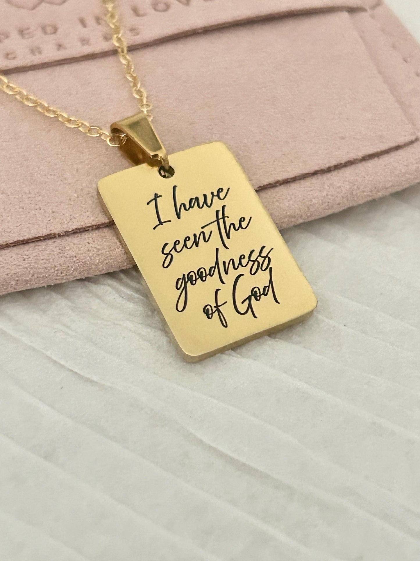 I Have Seen the Goodness of God Necklace – Christian Faith Jewelry, Scripture Inspired Gift, Religious Necklace for Women