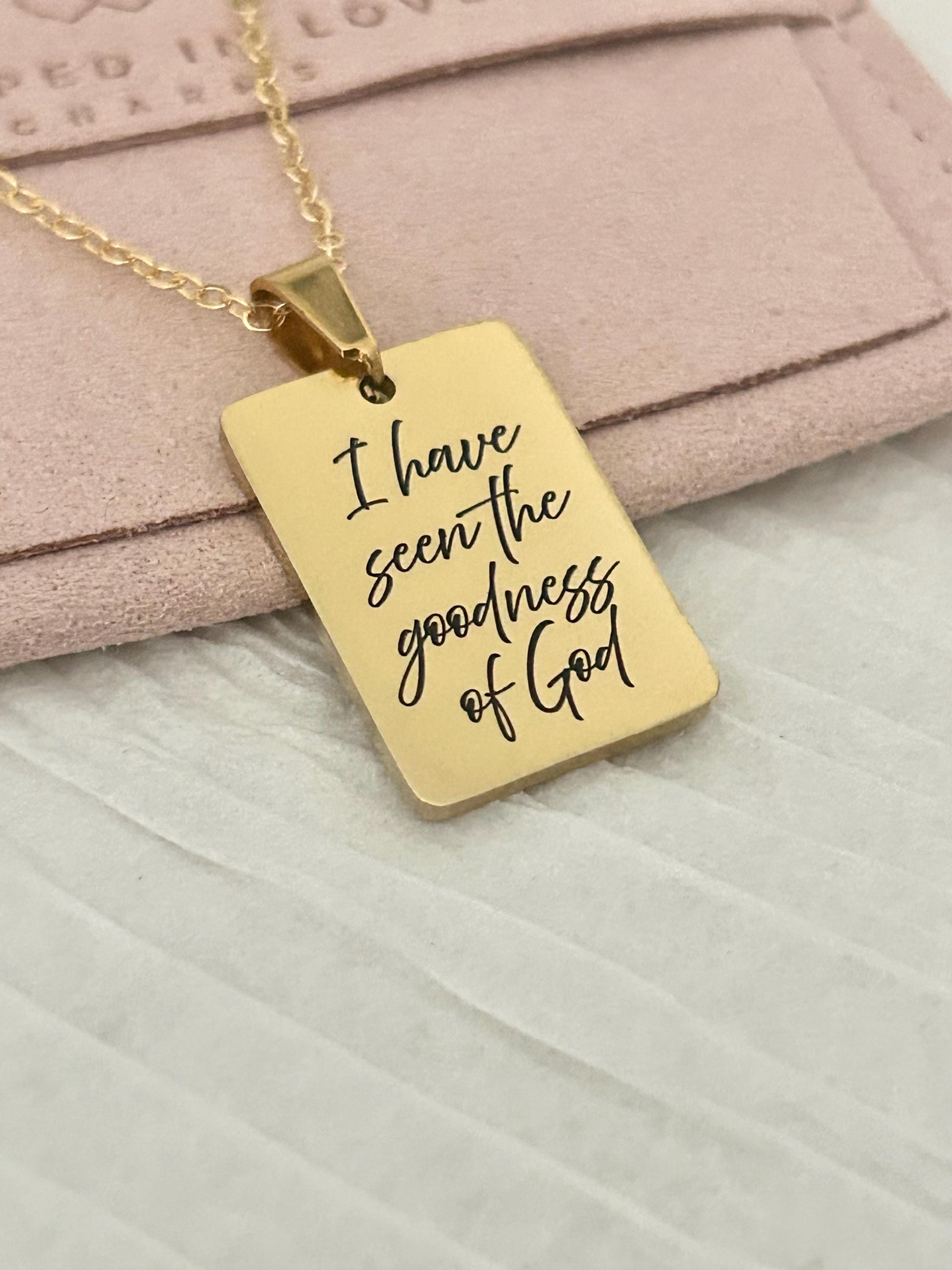 I Have Seen the Goodness of God Necklace – Christian Faith Jewelry, Scripture Inspired Gift, Religious Necklace for Women