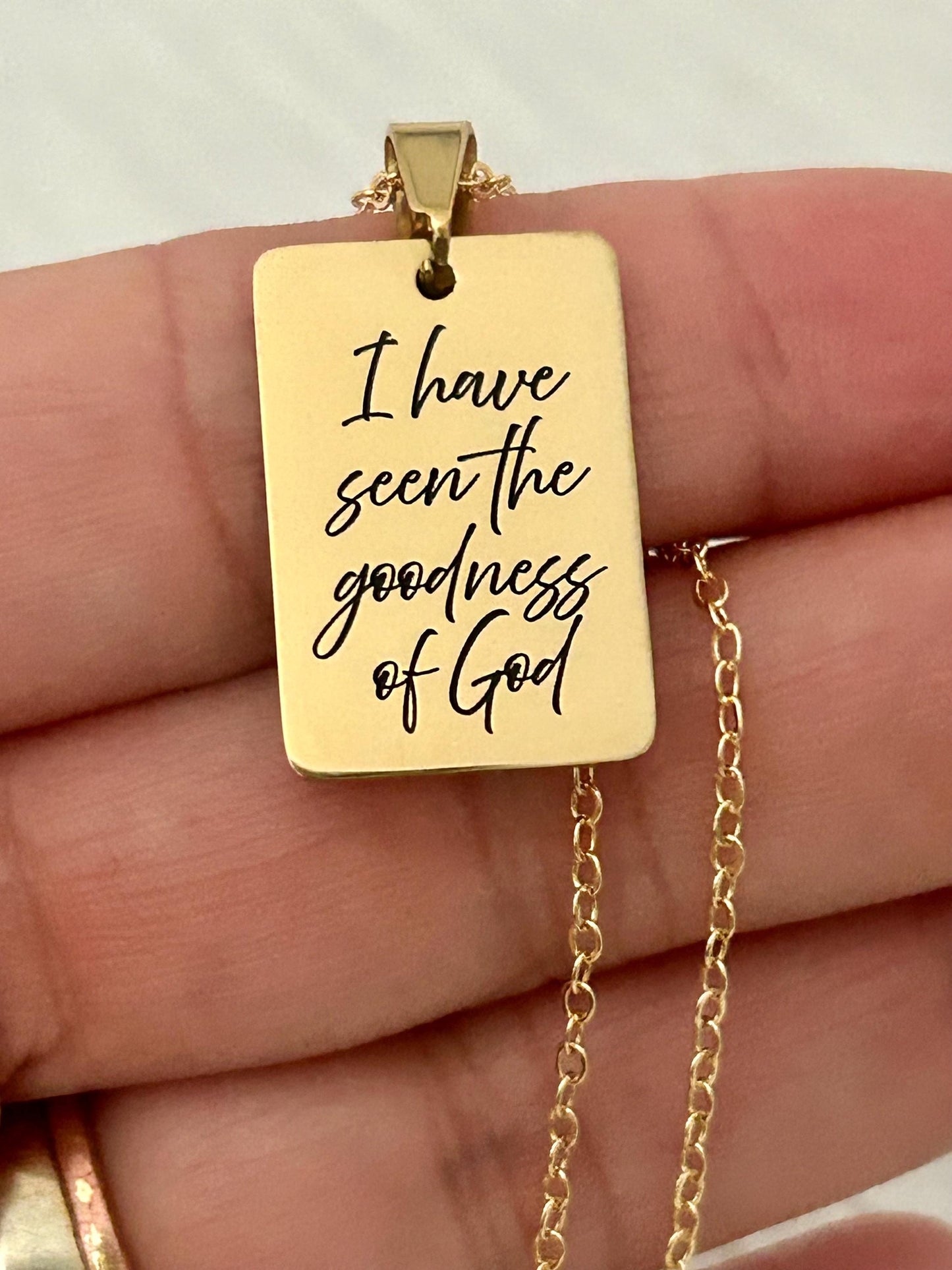 I Have Seen the Goodness of God Necklace – Christian Faith Jewelry, Scripture Inspired Gift, Religious Necklace for Women