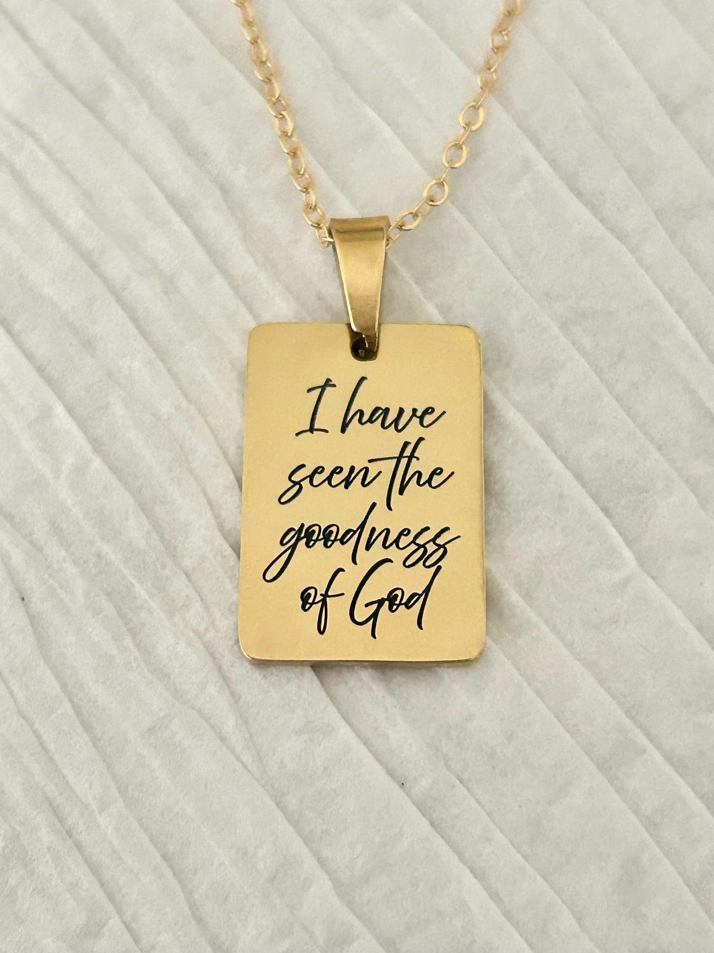 I Have Seen the Goodness of God Necklace – Christian Faith Jewelry, Scripture Inspired Gift, Religious Necklace for Women
