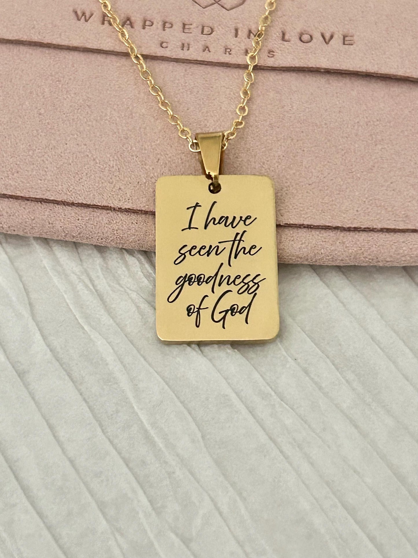 I Have Seen the Goodness of God Necklace – Christian Faith Jewelry, Scripture Inspired Gift, Religious Necklace for Women