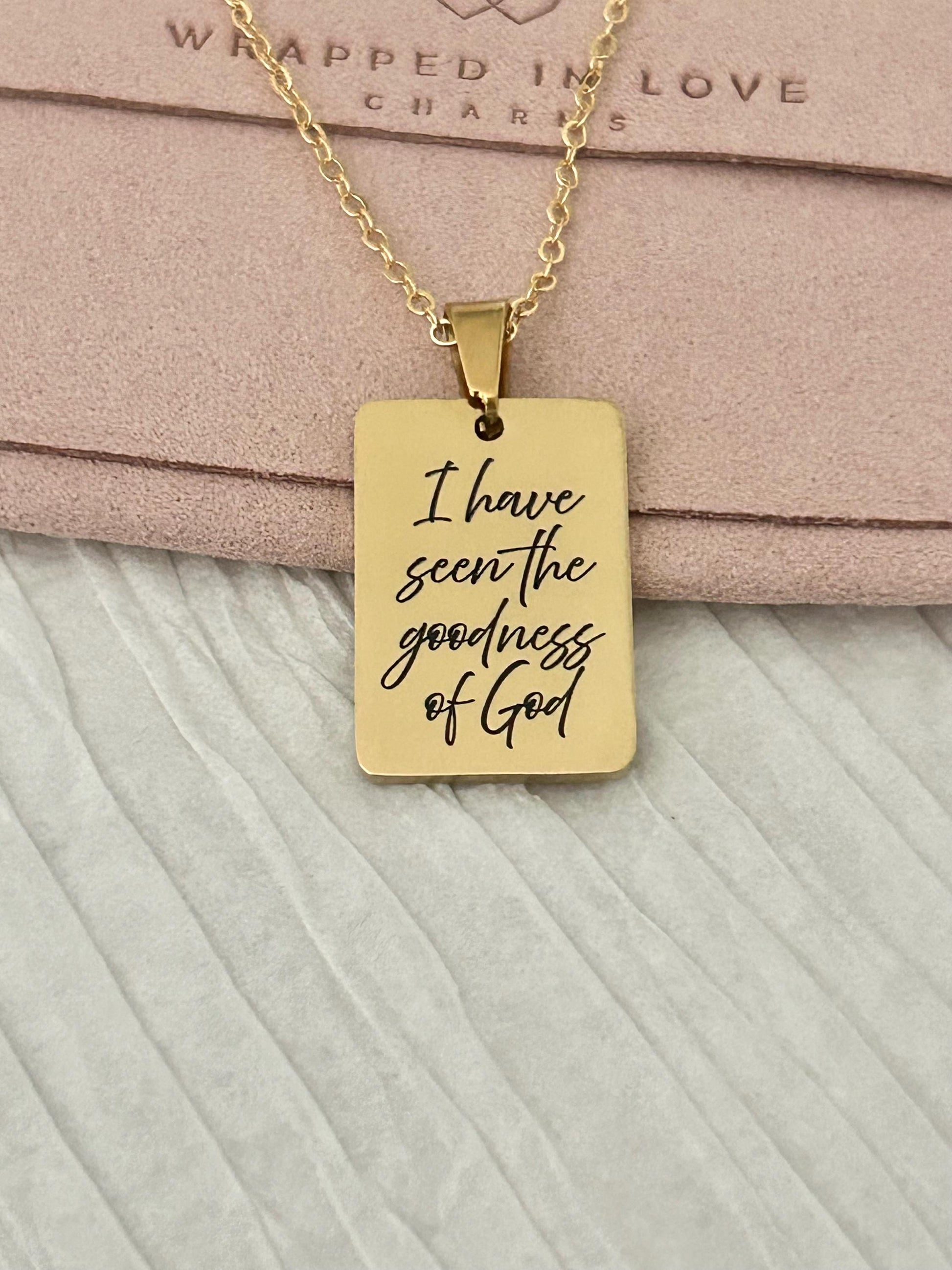 I Have Seen the Goodness of God Necklace – Christian Faith Jewelry, Scripture Inspired Gift, Religious Necklace for Women