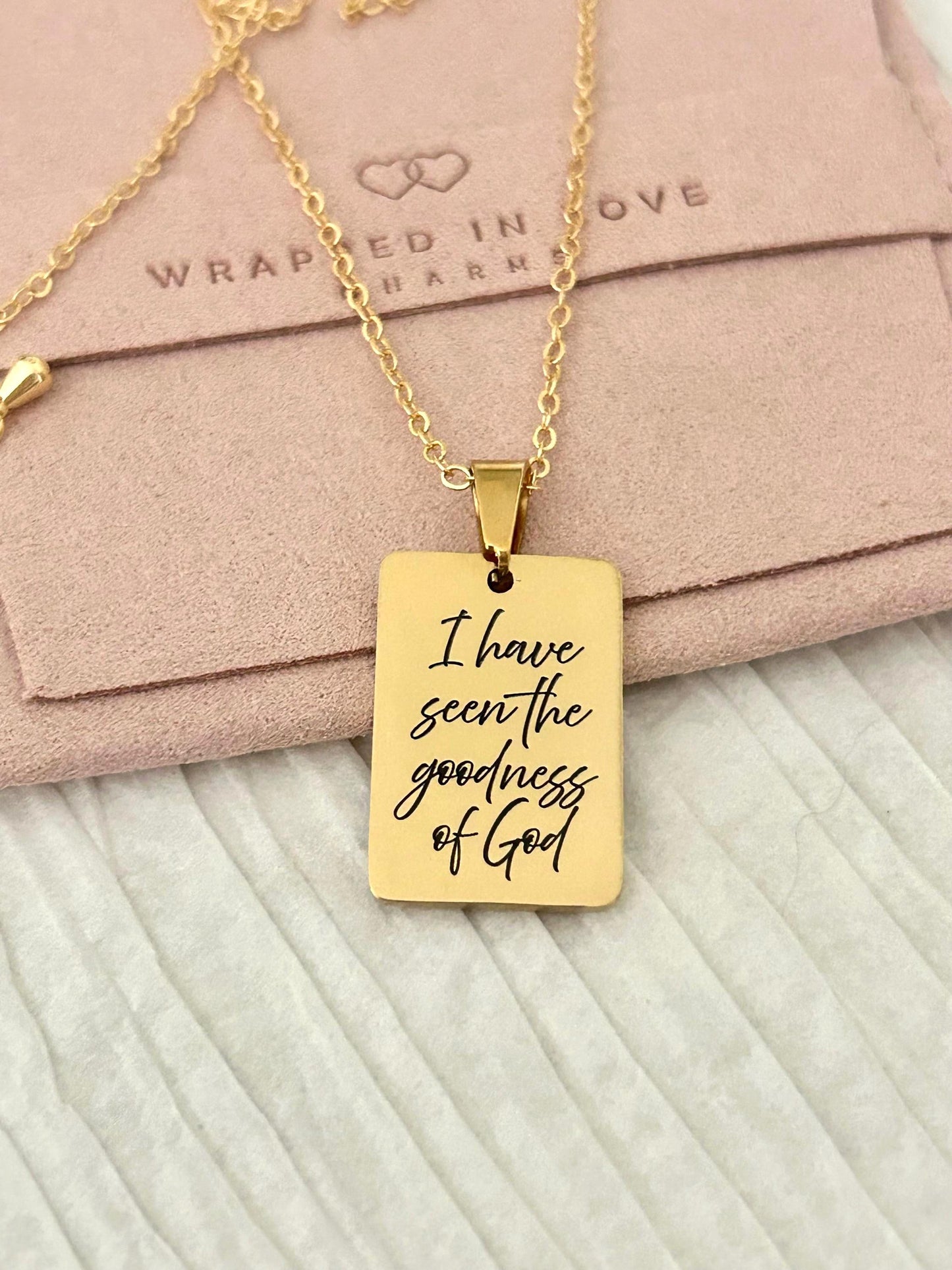 I Have Seen the Goodness of God Necklace – Christian Faith Jewelry, Scripture Inspired Gift, Religious Necklace for Women