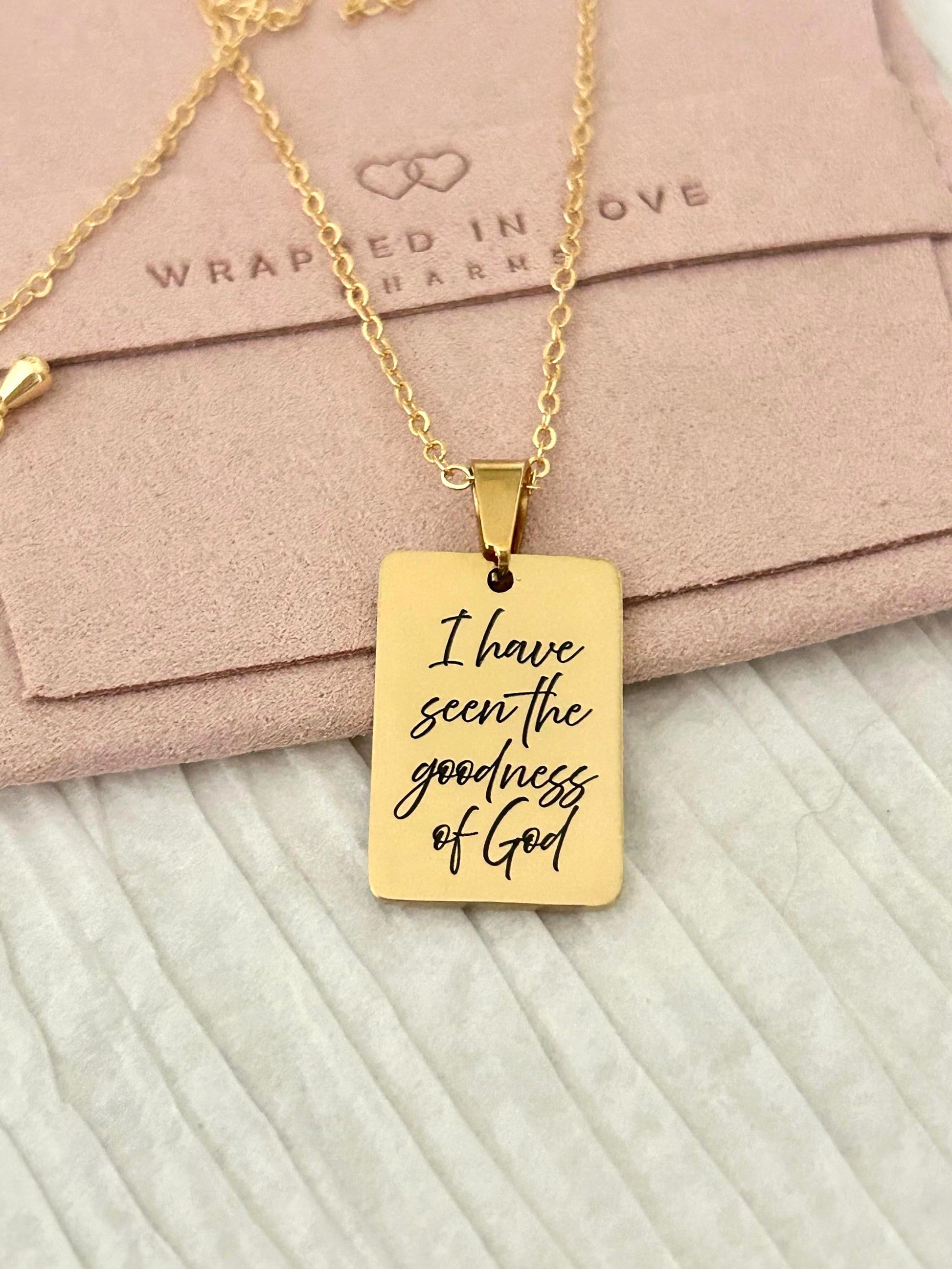 I Have Seen the Goodness of God Necklace – Christian Faith Jewelry, Scripture Inspired Gift, Religious Necklace for Women