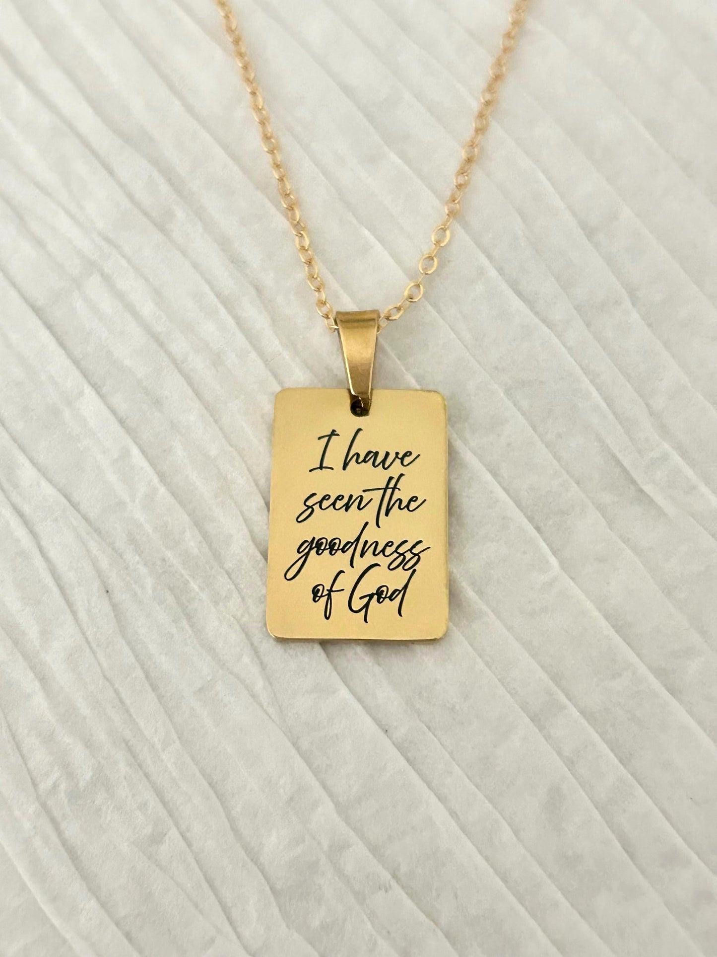 I Have Seen the Goodness of God Necklace – Christian Faith Jewelry, Scripture Inspired Gift, Religious Necklace for Women