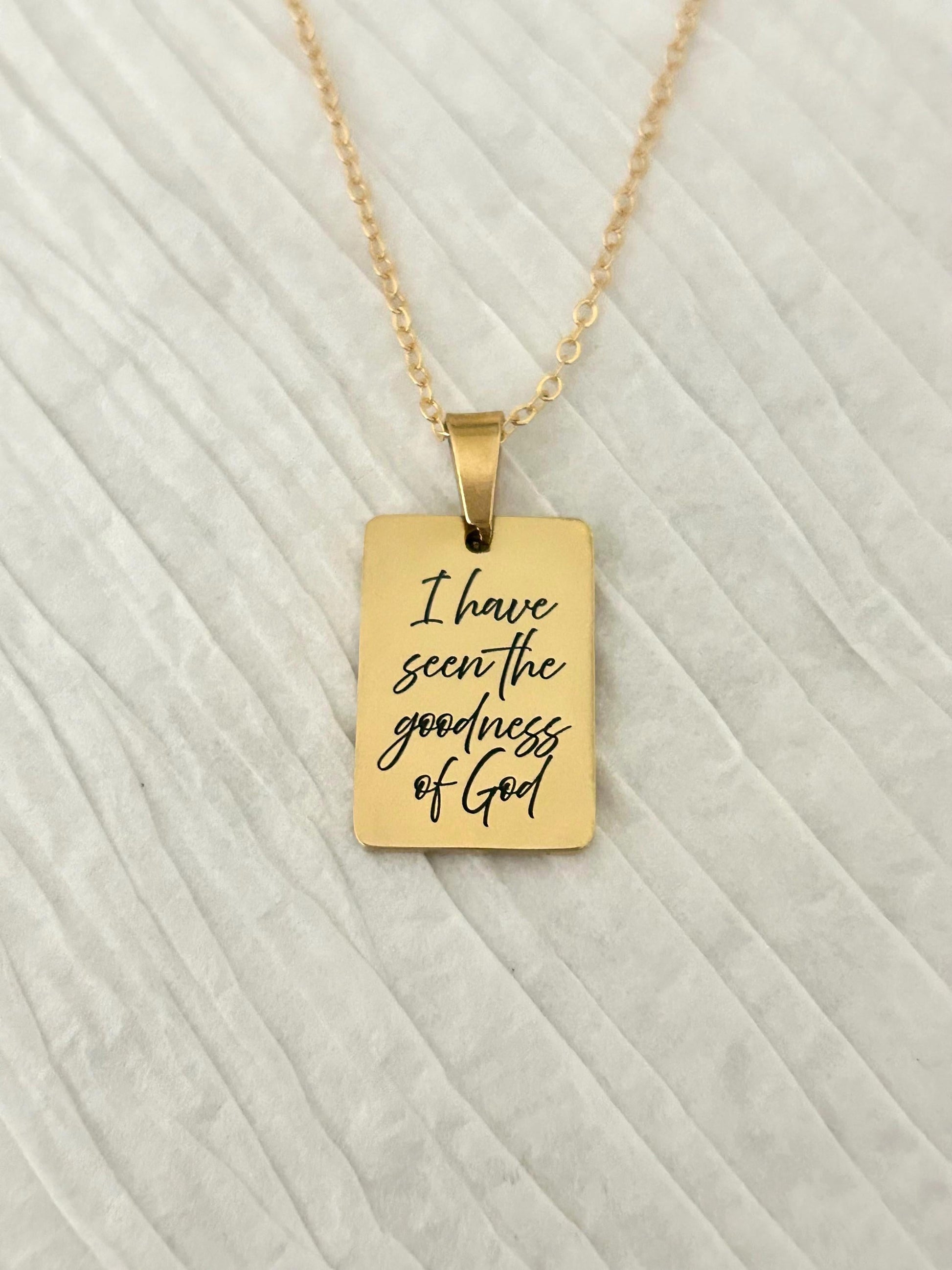 I Have Seen the Goodness of God Necklace – Christian Faith Jewelry, Scripture Inspired Gift, Religious Necklace for Women